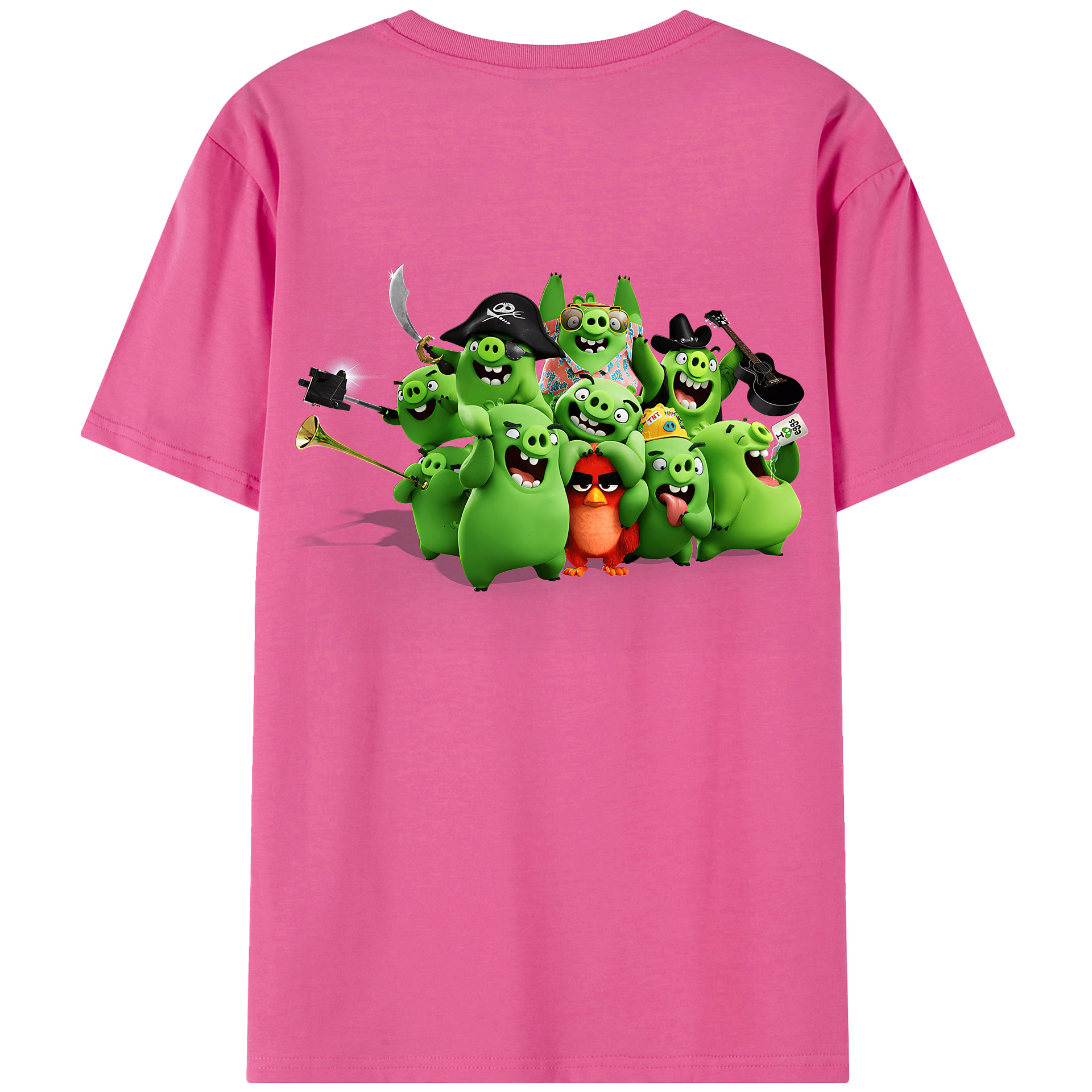 （画像用） Angry Birds アングリーバード レディース半袖Tシャツ(バックプリント)