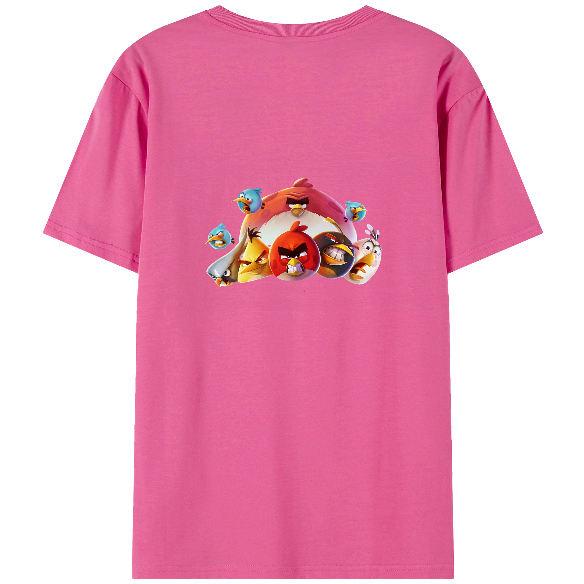 （画像用） Angry Birds アングリーバード レディース半袖Tシャツ(バックプリント)