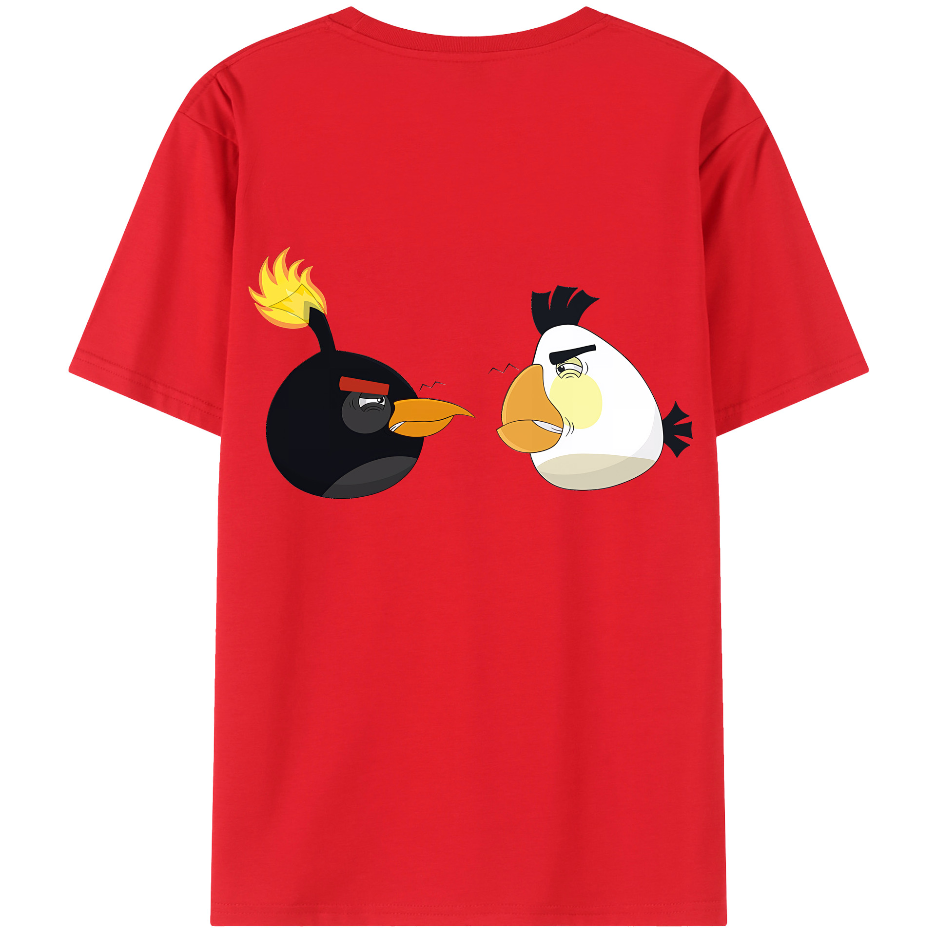 （画像用） Angry Birds アングリーバード レディース半袖Tシャツ(バックプリント)