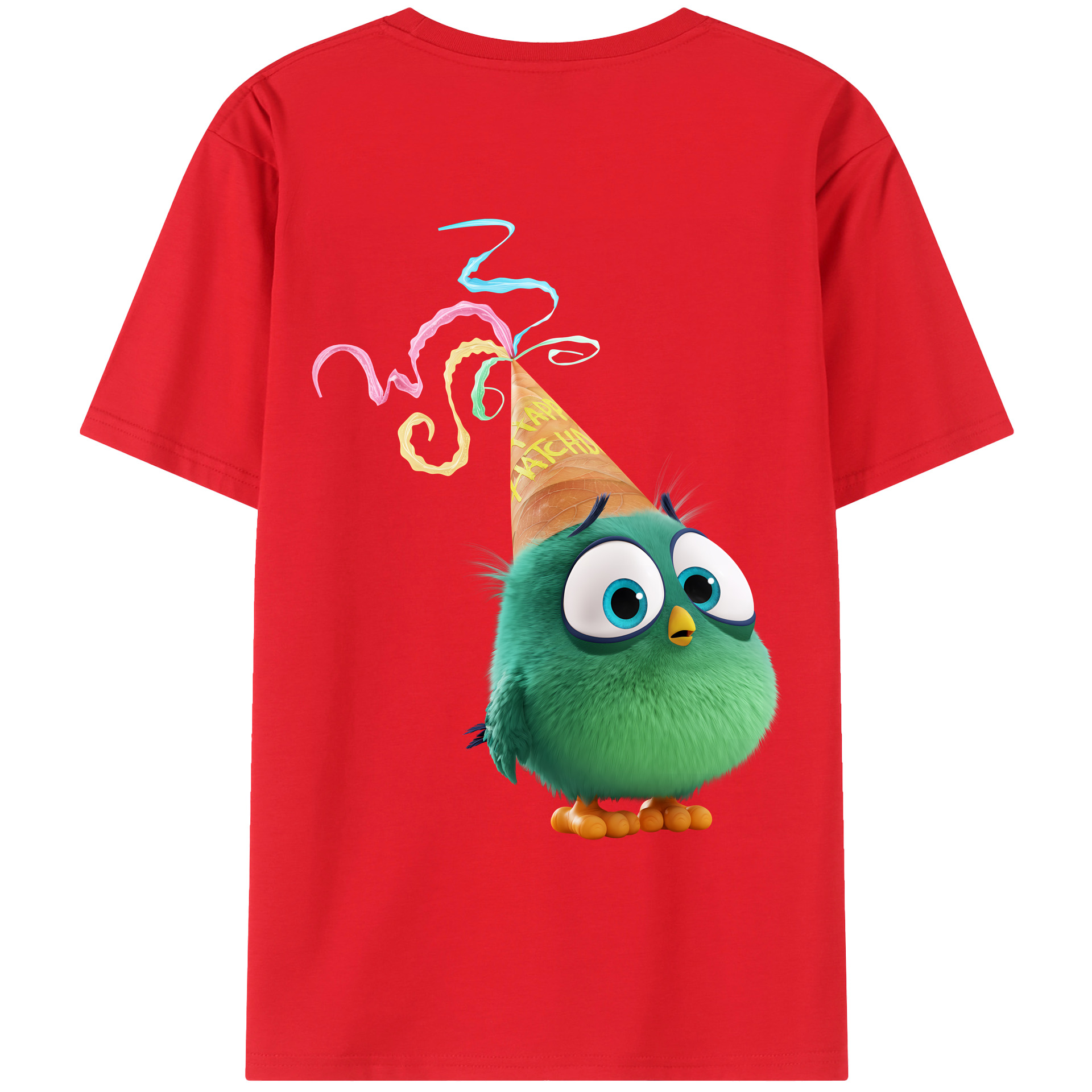 （画像用） Angry Birds アングリーバード レディース半袖Tシャツ(バックプリント)