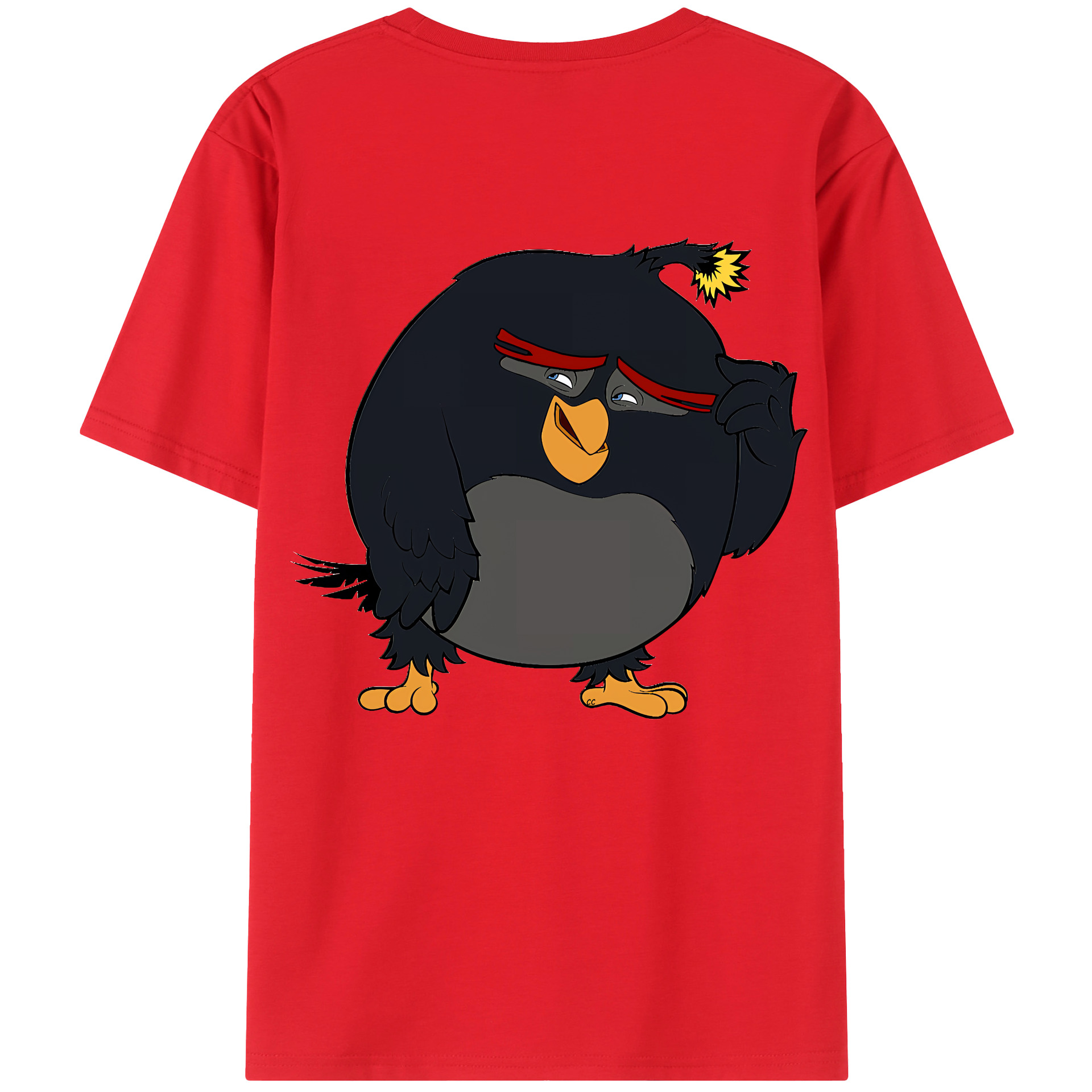 （画像用） Angry Birds アングリーバード レディース半袖Tシャツ(バックプリント)