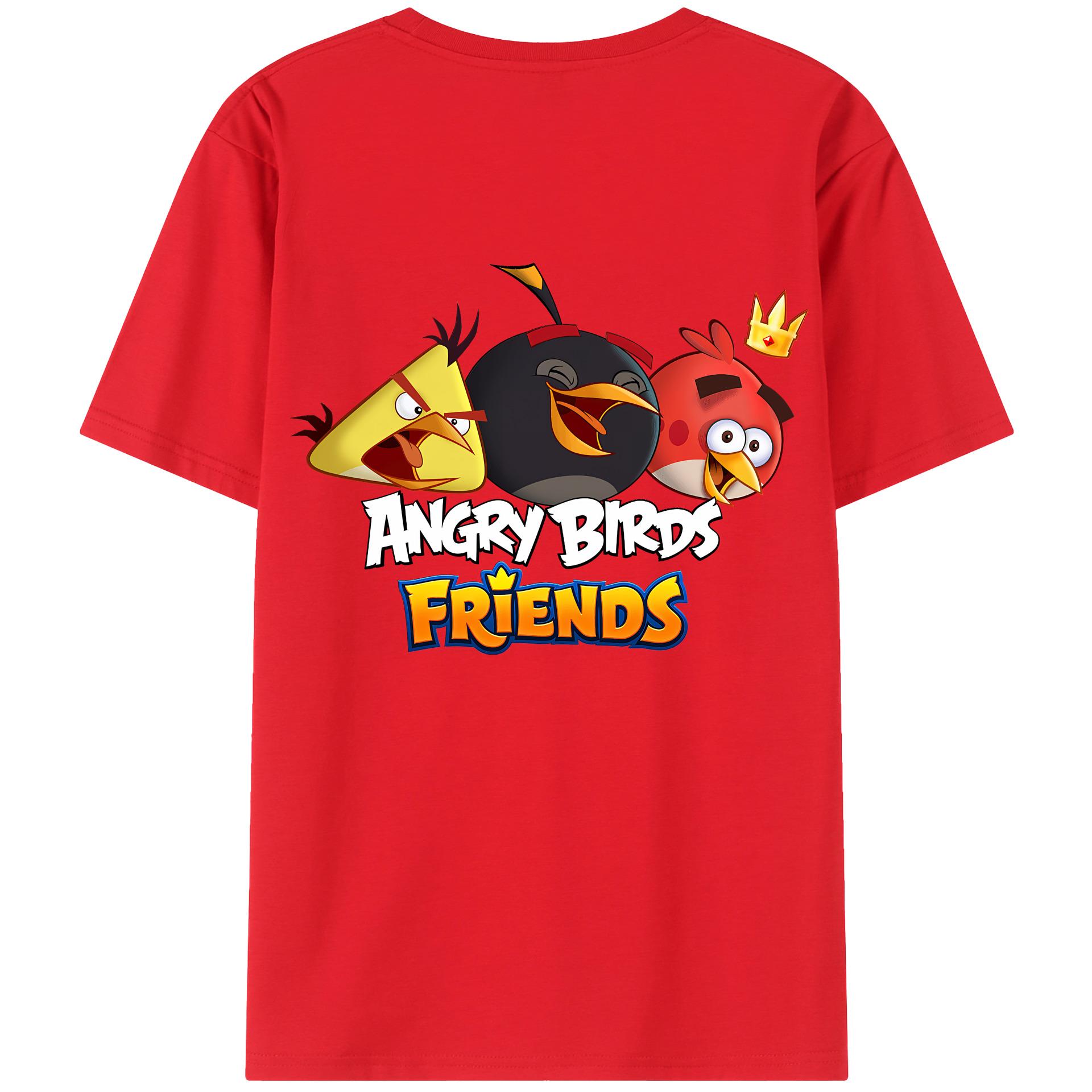 （画像用） Angry Birds アングリーバード レディース半袖Tシャツ(バックプリント)