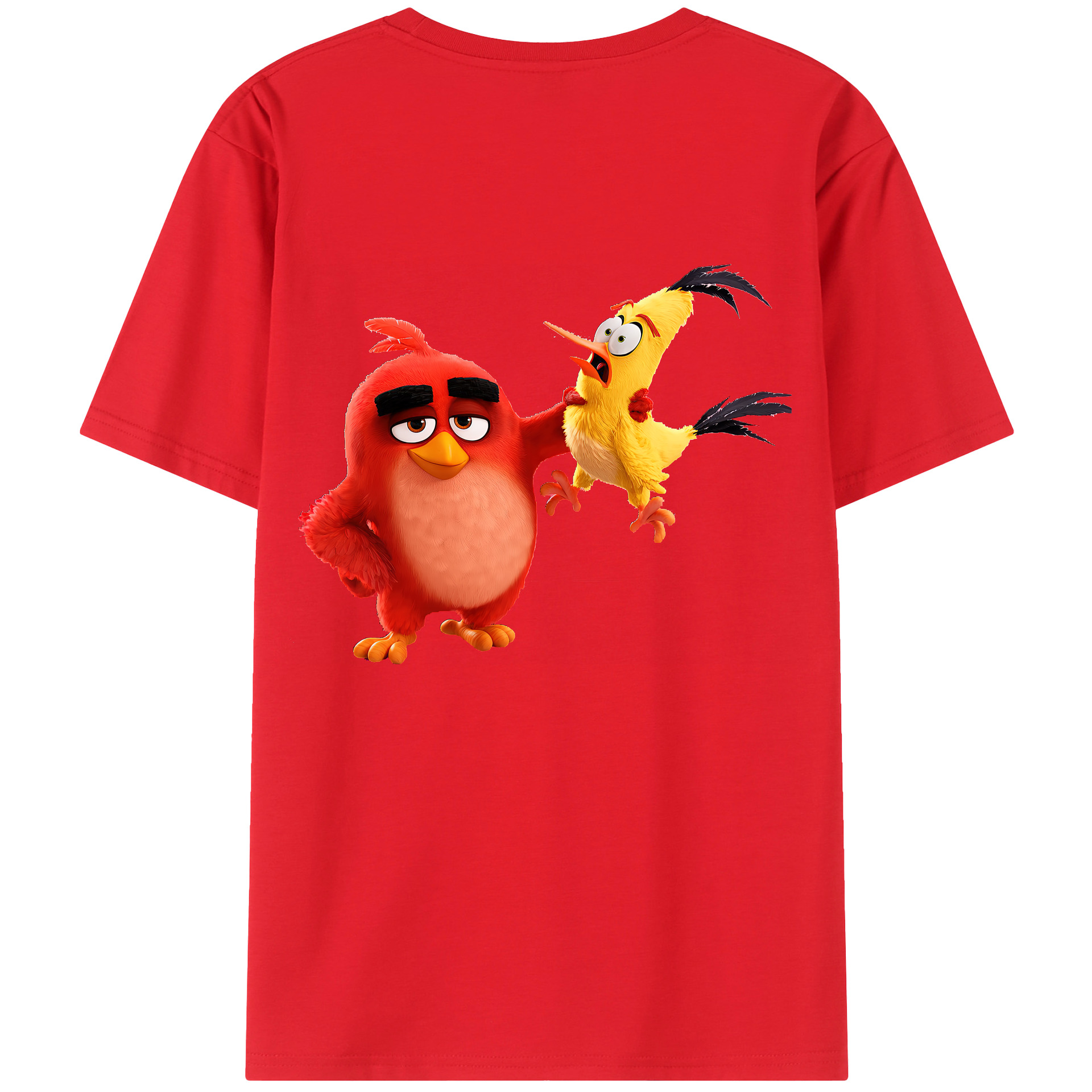 （画像用） Angry Birds アングリーバード レディース半袖Tシャツ(バックプリント)