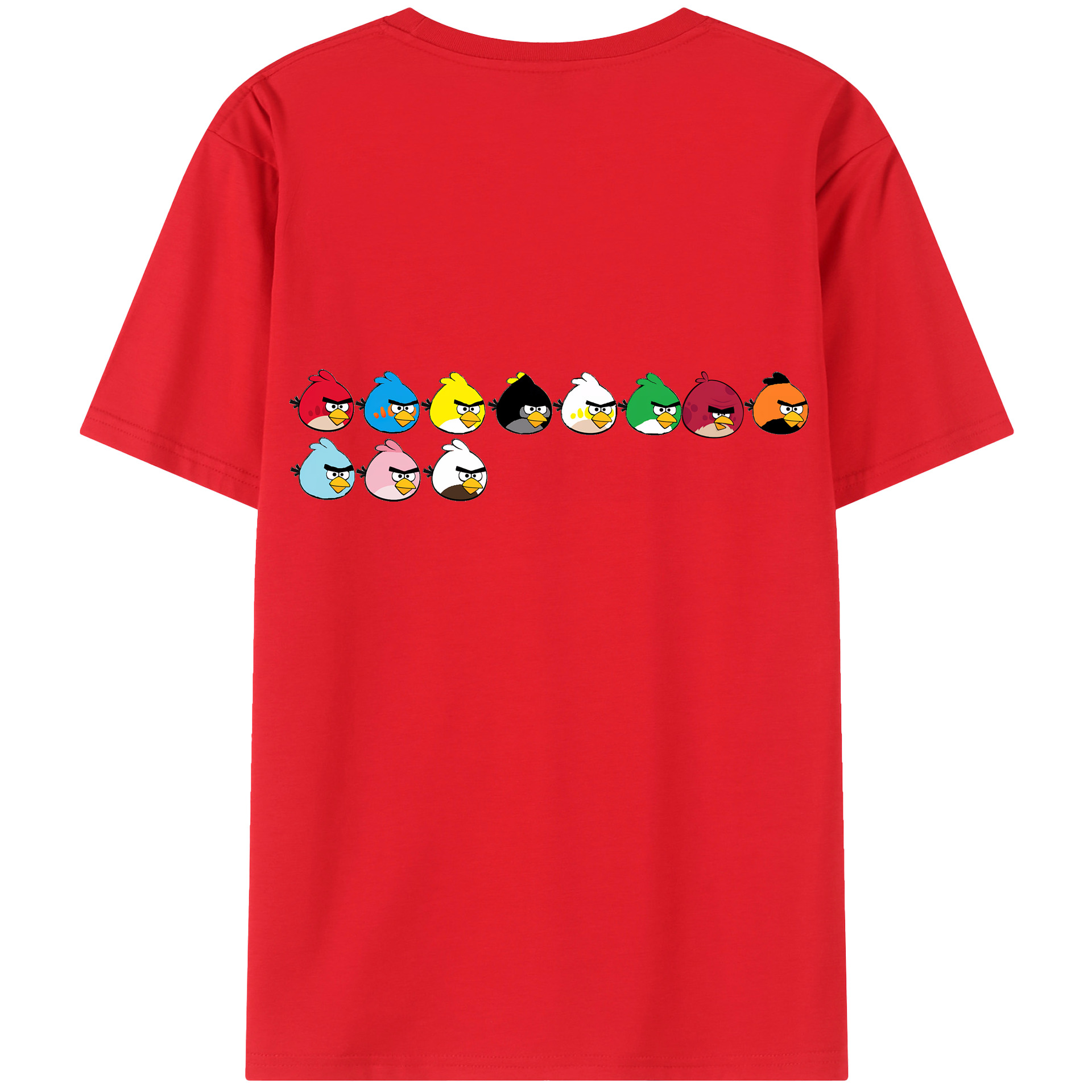 （画像用） Angry Birds アングリーバード レディース半袖Tシャツ(バックプリント)