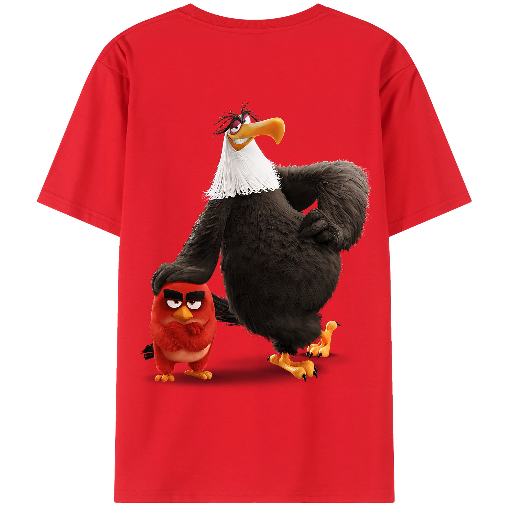 （画像用） Angry Birds アングリーバード レディース半袖Tシャツ(バックプリント)