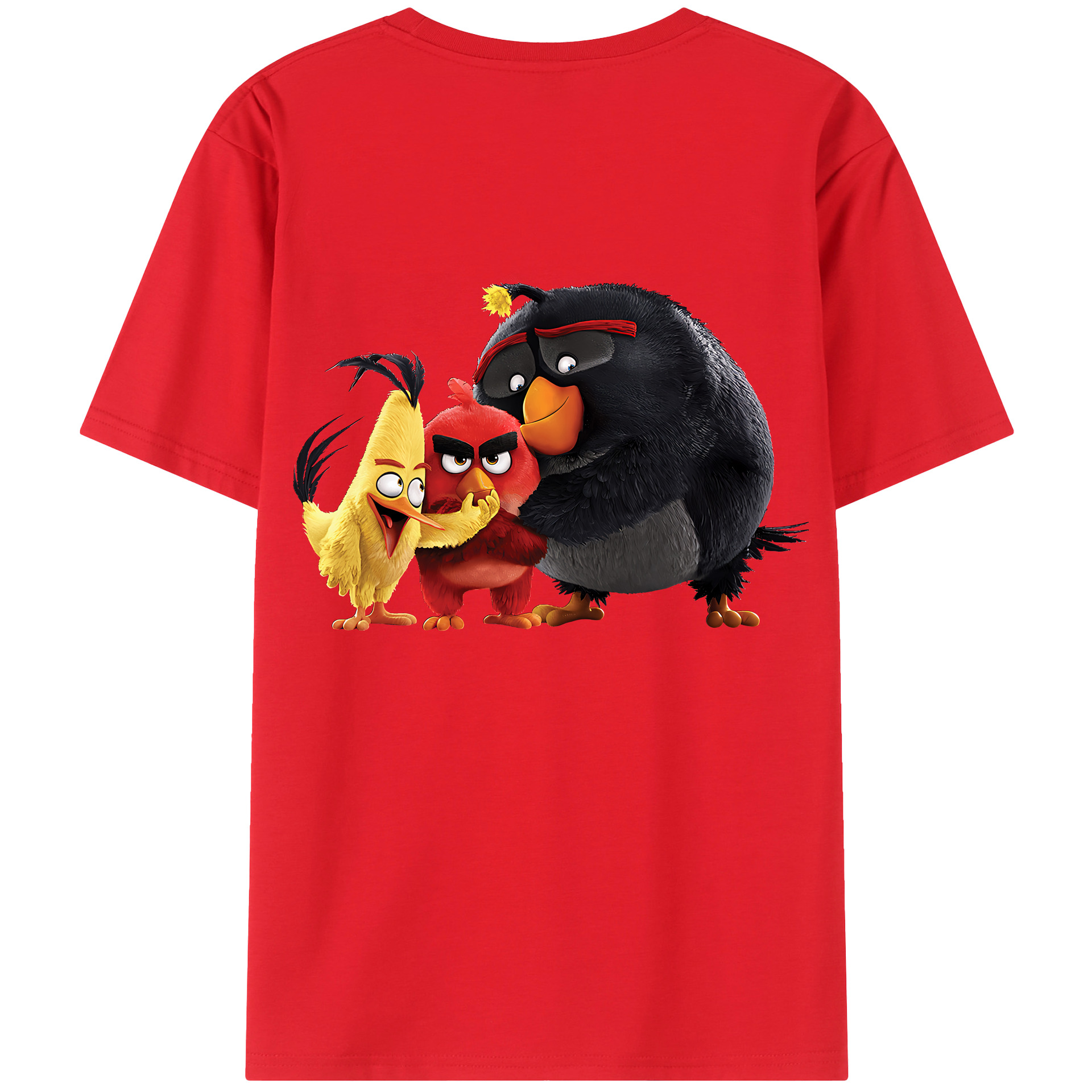 （画像用） Angry Birds アングリーバード レディース半袖Tシャツ(バックプリント)