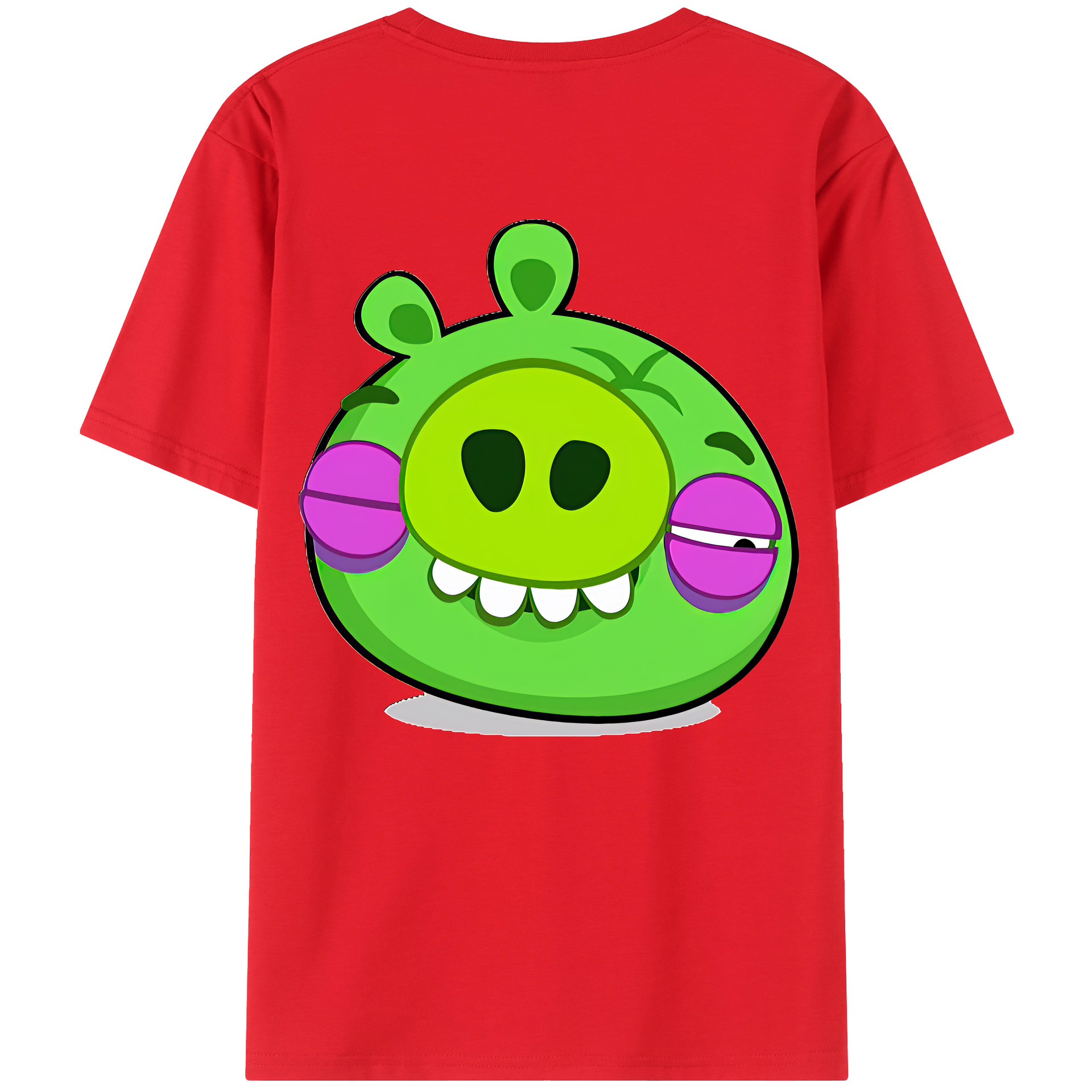 （画像用） Angry Birds アングリーバード レディース半袖Tシャツ(バックプリント)