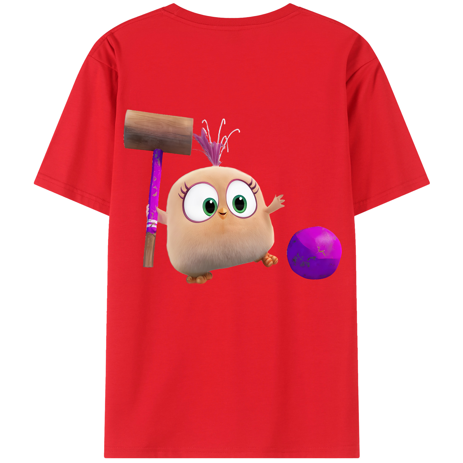 （画像用） Angry Birds アングリーバード レディース半袖Tシャツ(バックプリント)