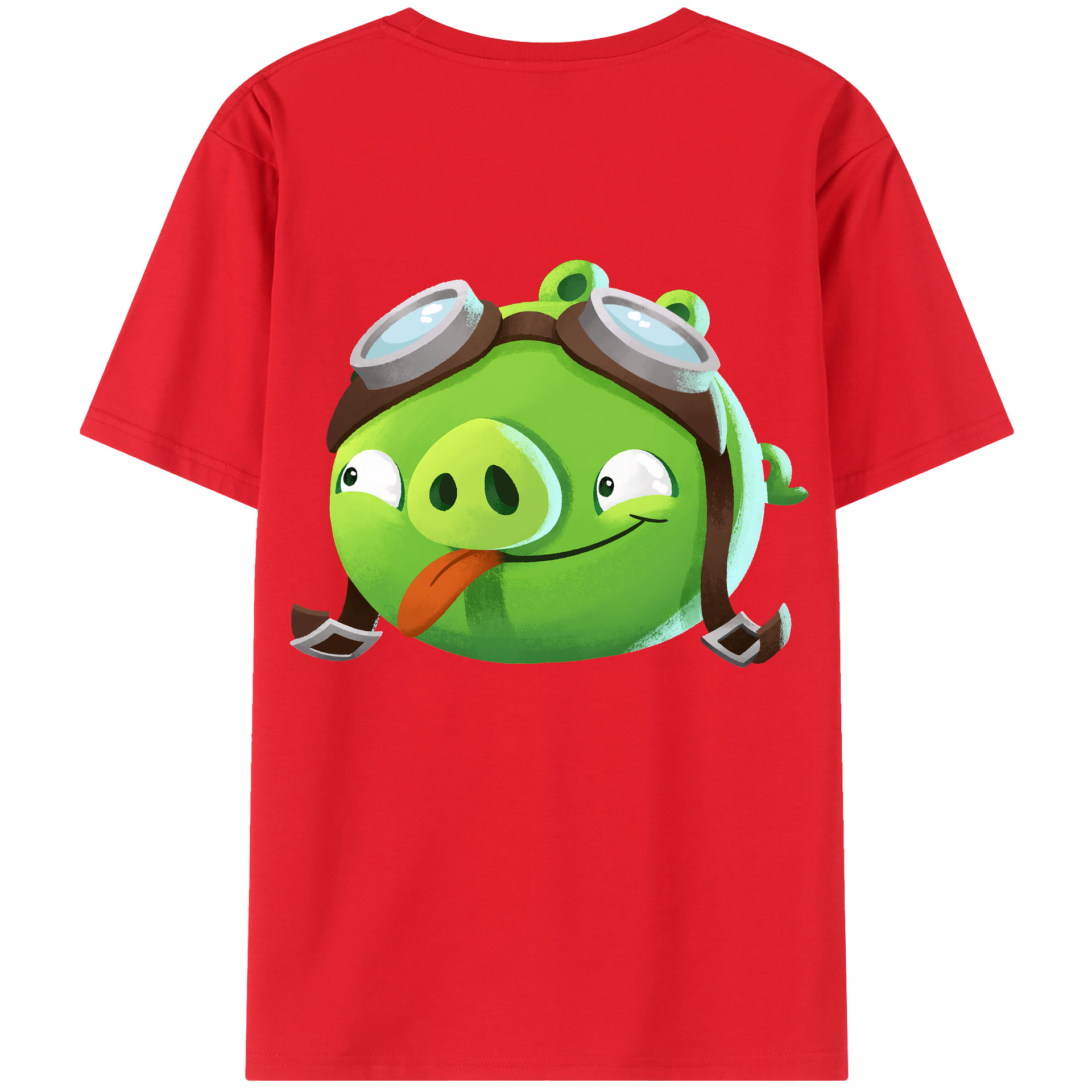 （画像用） Angry Birds アングリーバード レディース半袖Tシャツ(バックプリント)