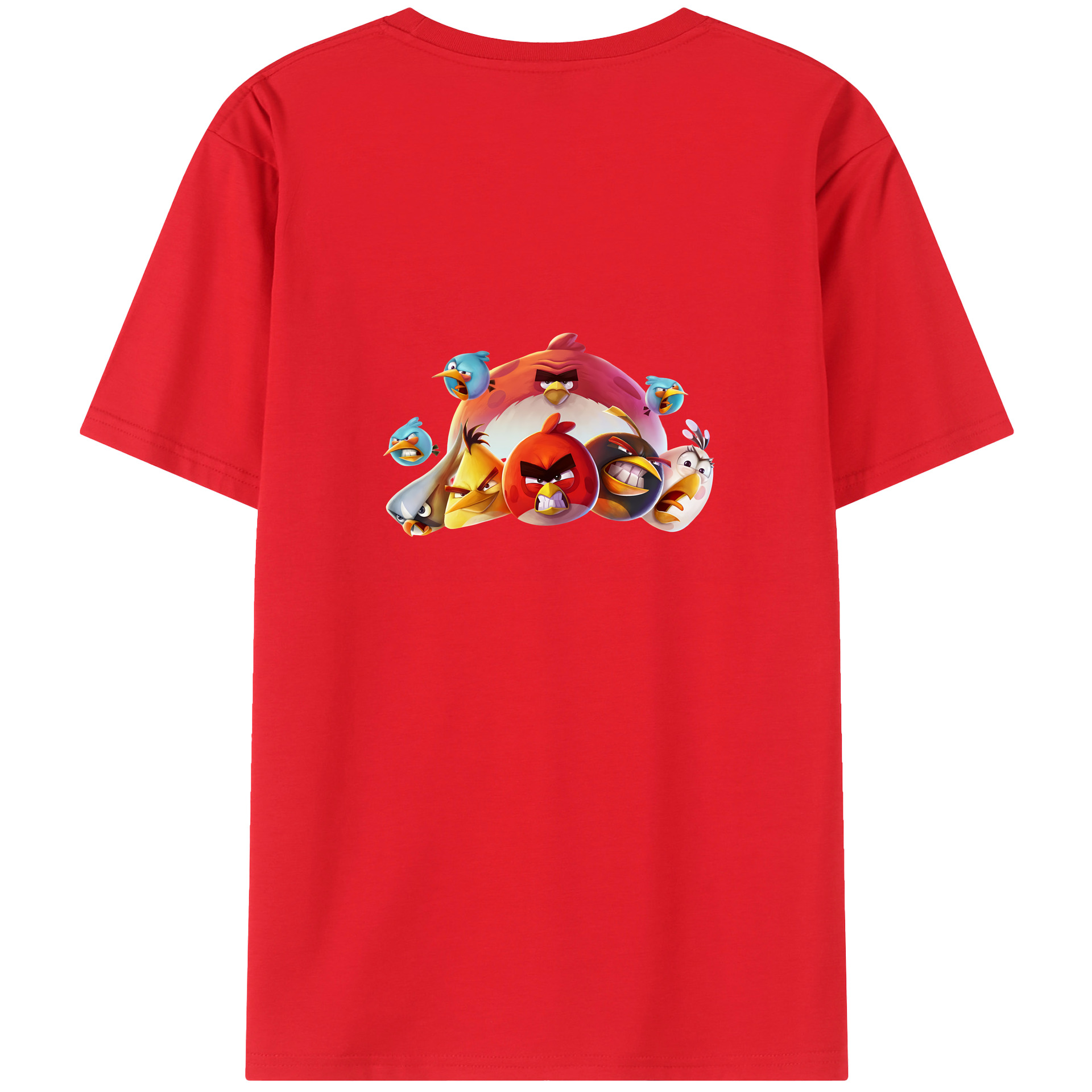（画像用） Angry Birds アングリーバード レディース半袖Tシャツ(バックプリント)