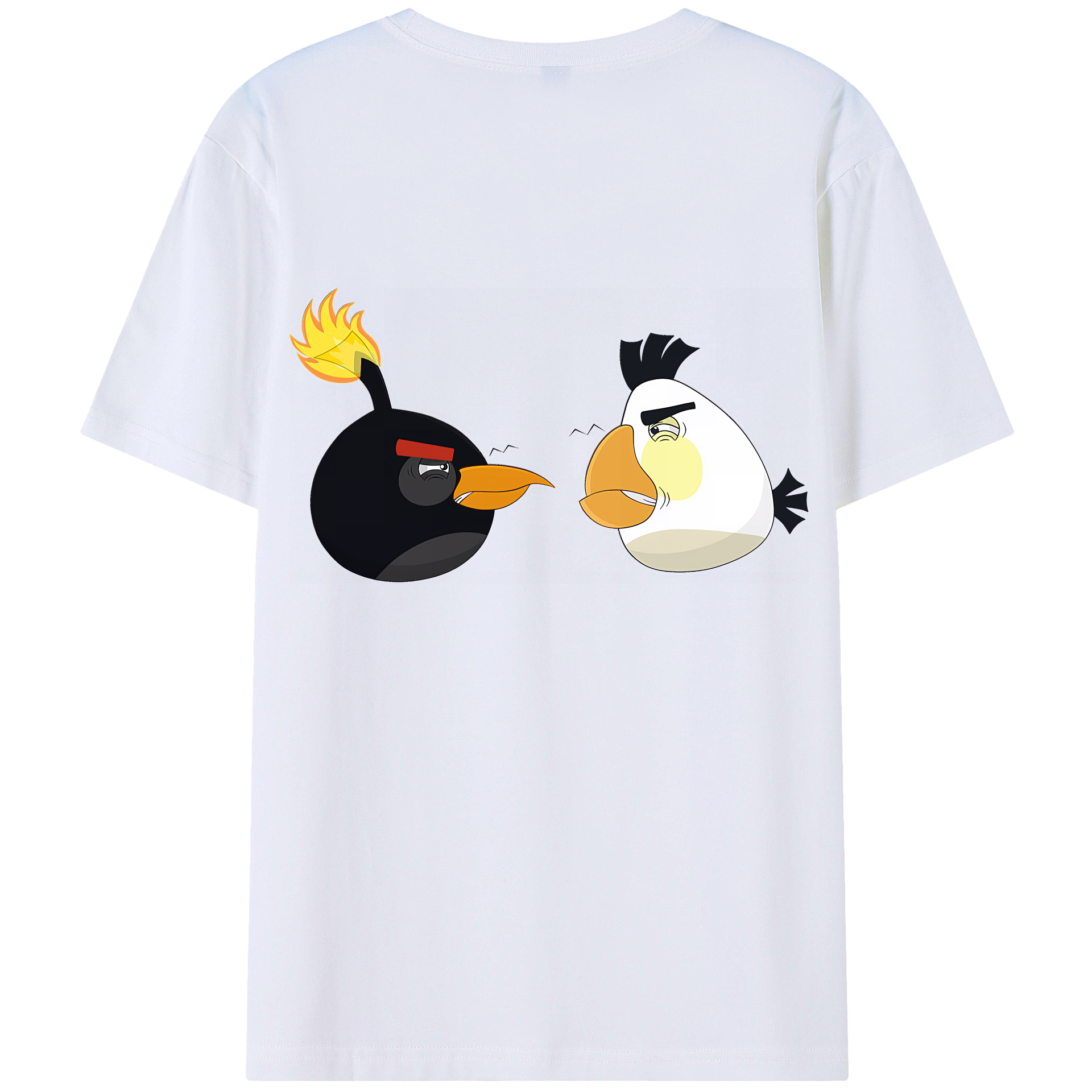 （画像用） Angry Birds アングリーバード レディース半袖Tシャツ(バックプリント)