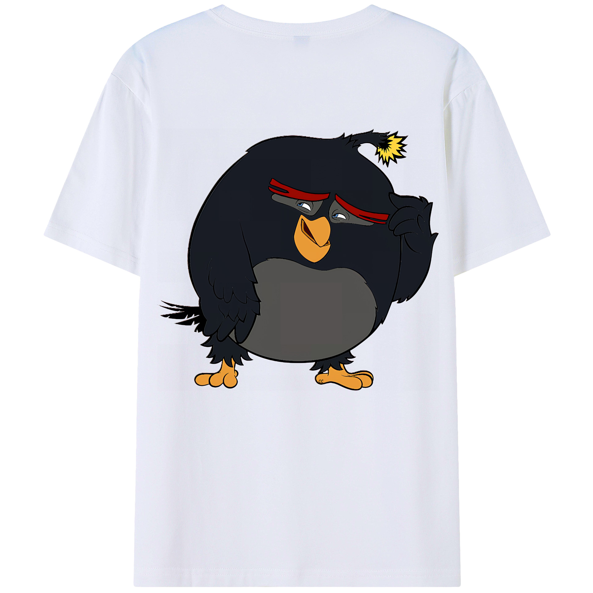 （画像用） Angry Birds アングリーバード レディース半袖Tシャツ(バックプリント)