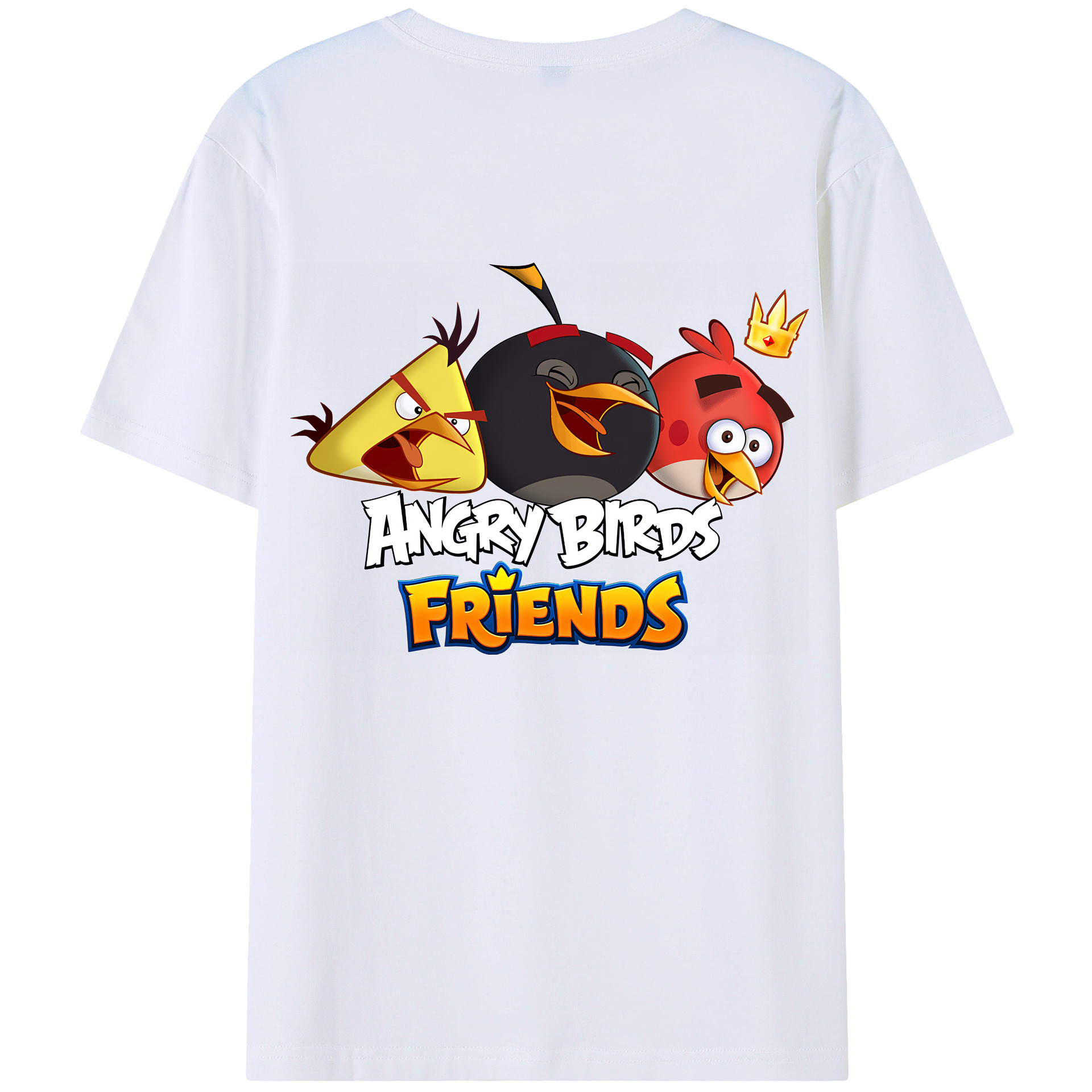 （画像用） Angry Birds アングリーバード レディース半袖Tシャツ(バックプリント)