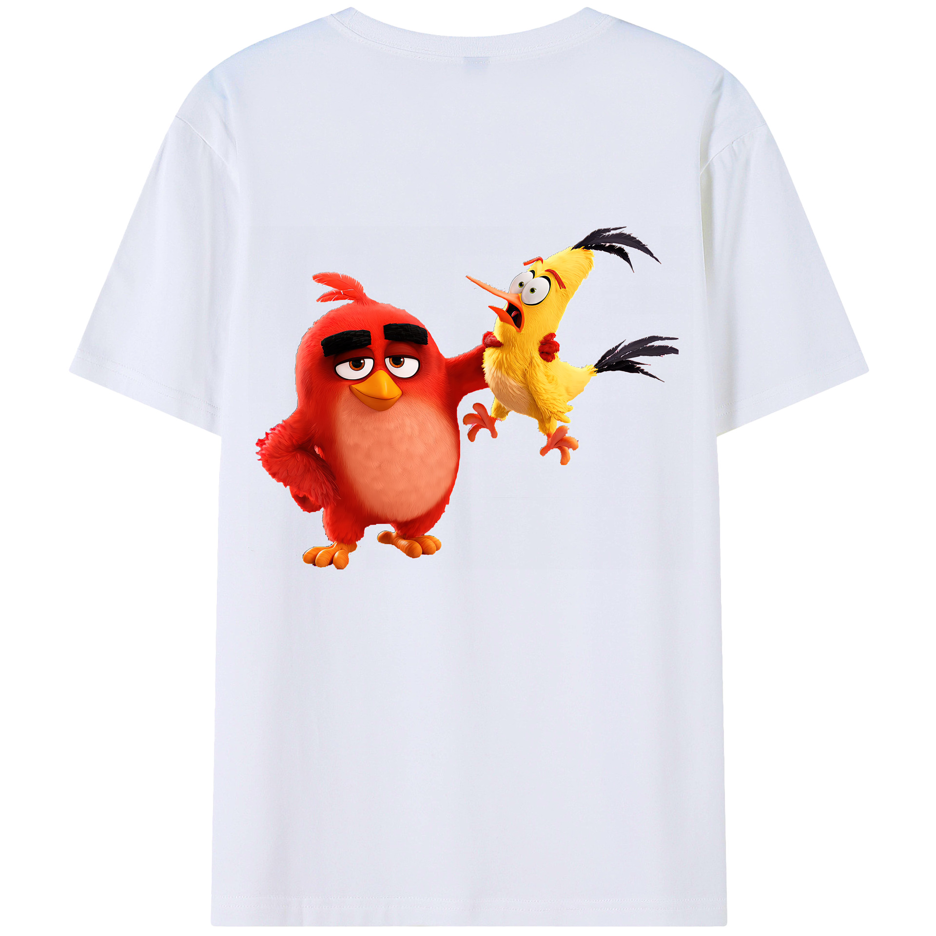 （画像用） Angry Birds アングリーバード レディース半袖Tシャツ(バックプリント)