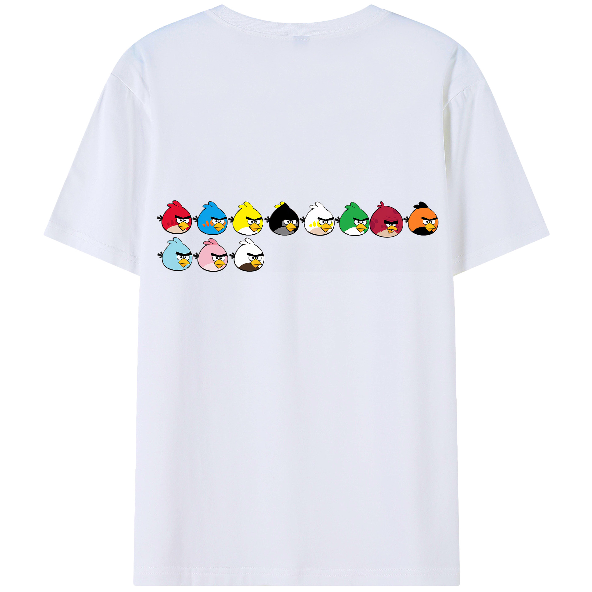 （画像用） Angry Birds アングリーバード レディース半袖Tシャツ(バックプリント)