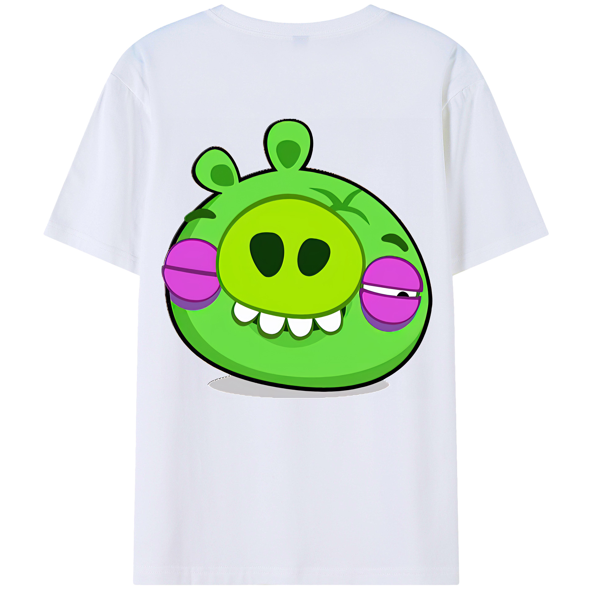 （画像用） Angry Birds アングリーバード レディース半袖Tシャツ(バックプリント)