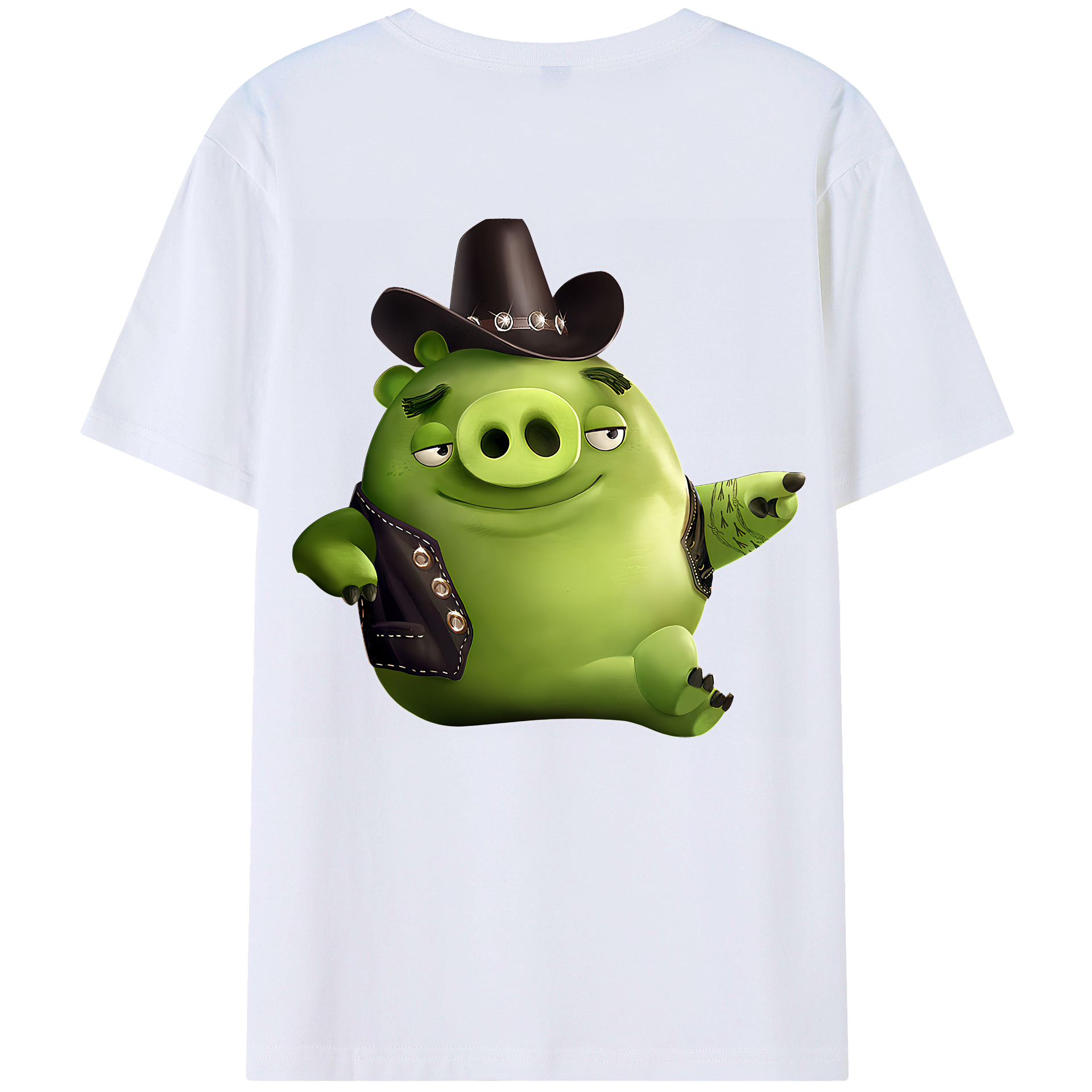 （画像用） Angry Birds アングリーバード レディース半袖Tシャツ(バックプリント)