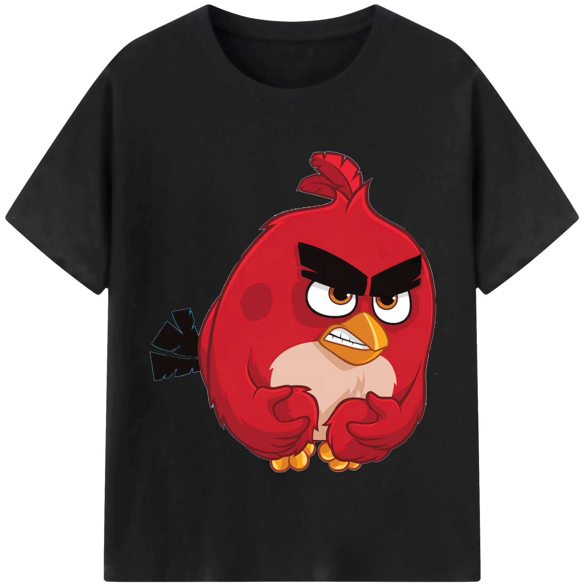 （画像用） Angry Birds アングリーバード レディースカジュアルプリントTシャツ（綿100％）
