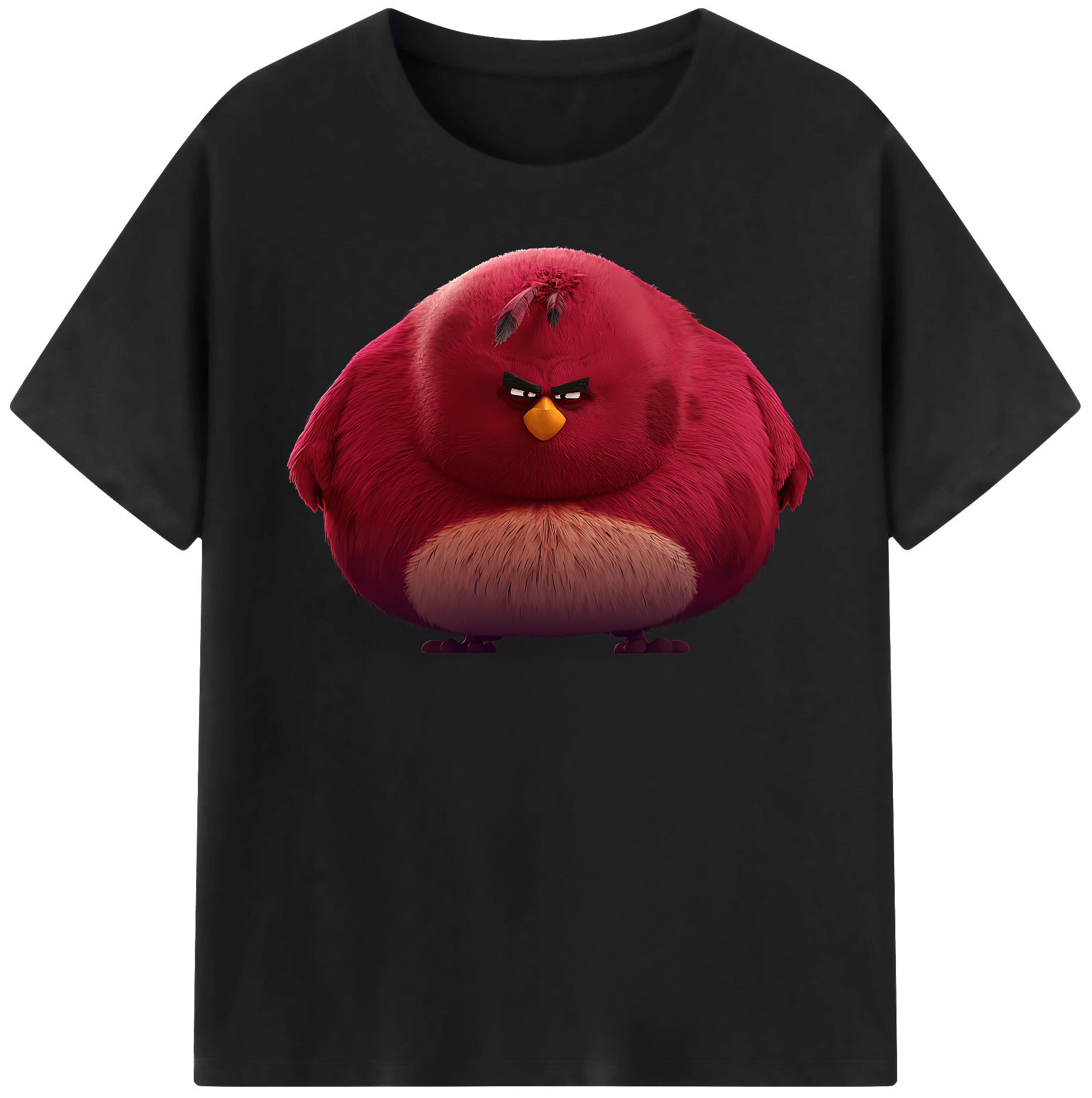（画像用） Angry Birds アングリーバード レディースカジュアルプリントTシャツ（綿100％）