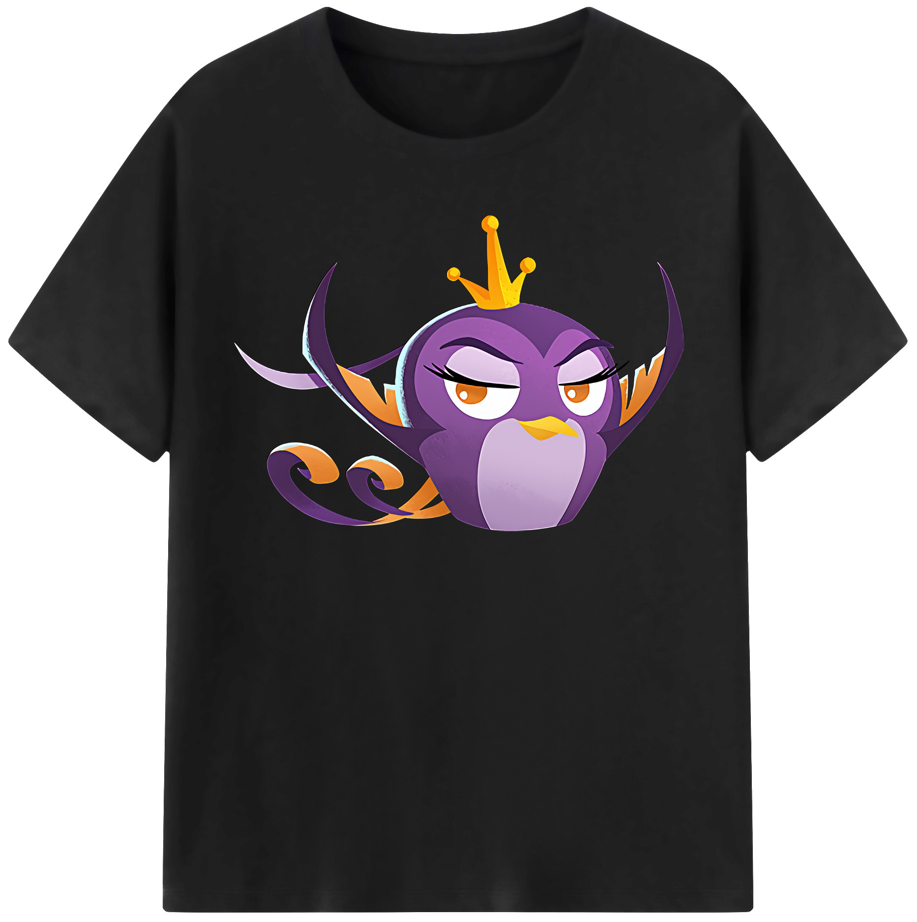 （画像用） Angry Birds アングリーバード レディースカジュアルプリントTシャツ（綿100％）