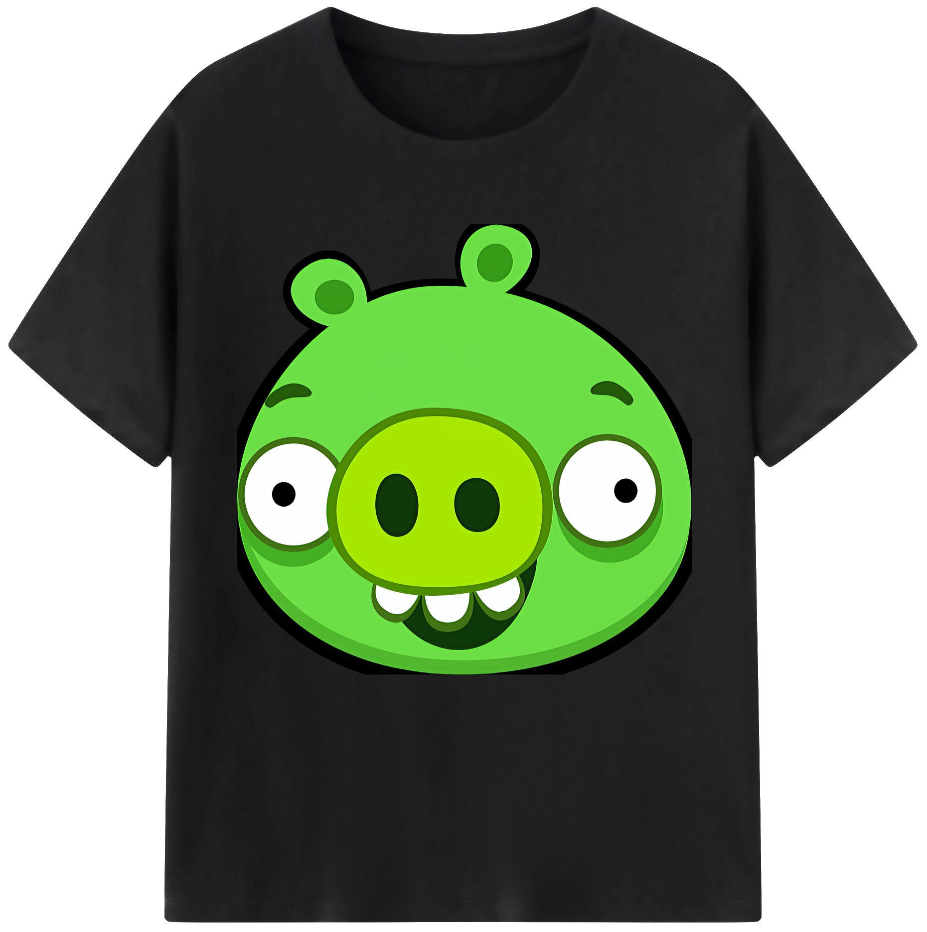 （画像用） Angry Birds アングリーバード レディースカジュアルプリントTシャツ（綿100％）