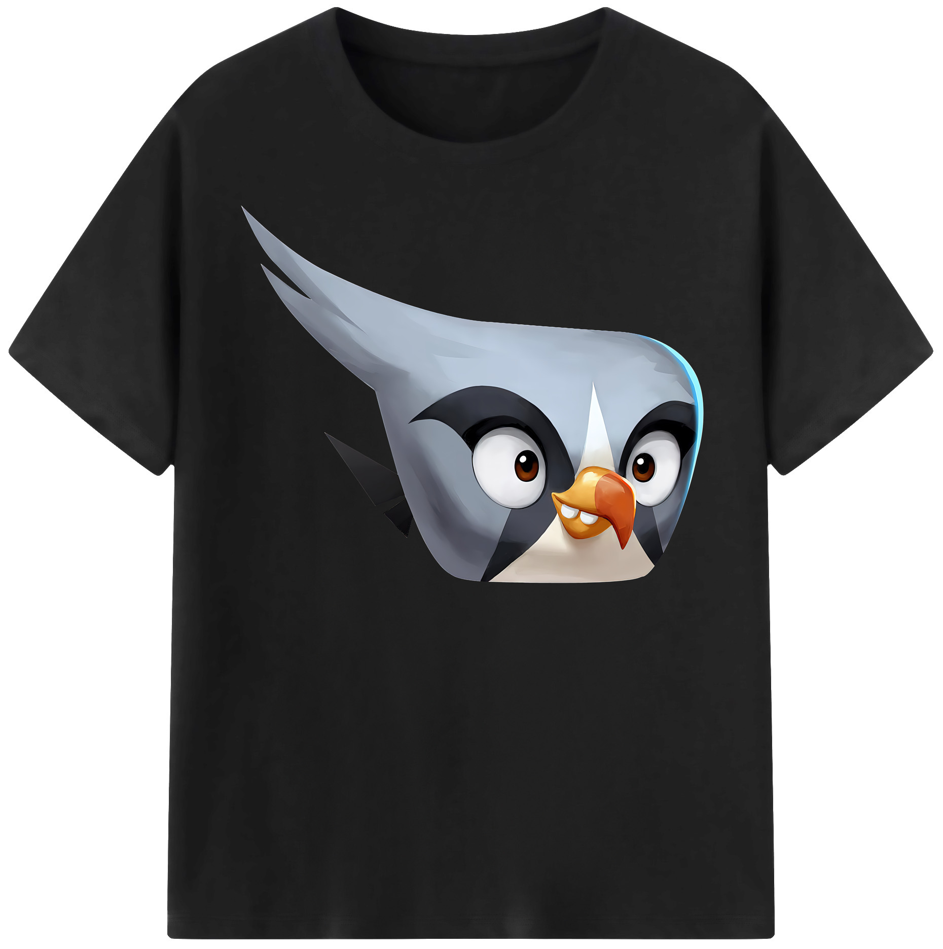 （画像用） Angry Birds アングリーバード レディースカジュアルプリントTシャツ（綿100％）