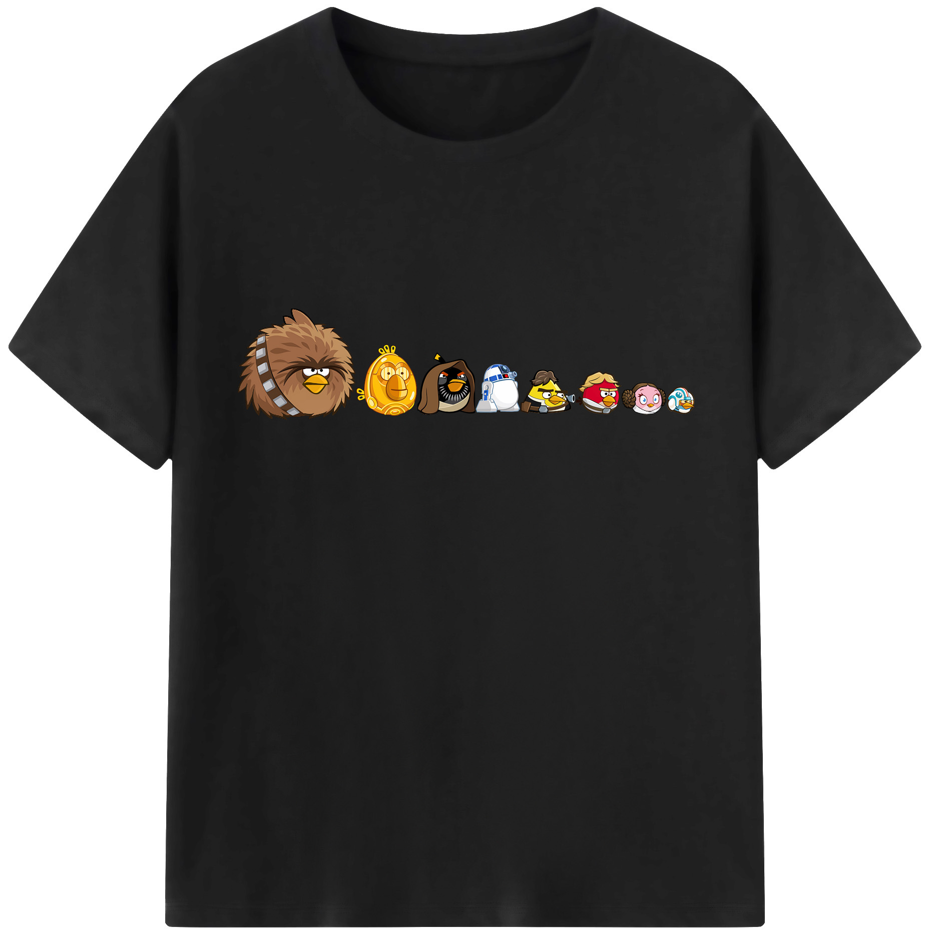 （画像用） Angry Birds アングリーバード レディースカジュアルプリントTシャツ（綿100％）