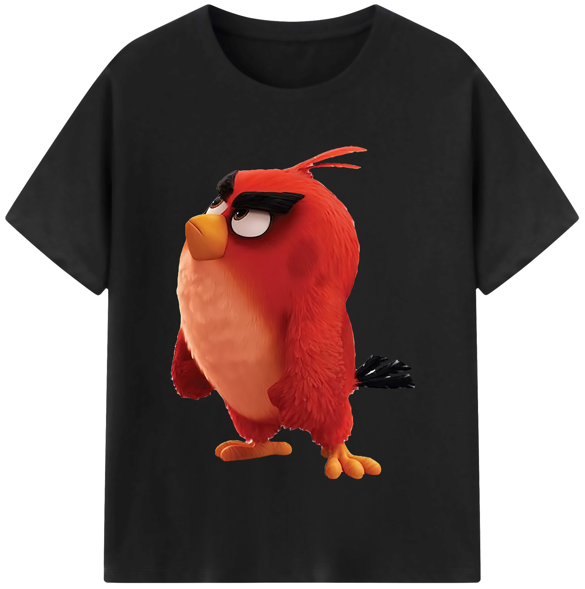 （画像用） Angry Birds アングリーバード レディースカジュアルプリントTシャツ（綿100％）
