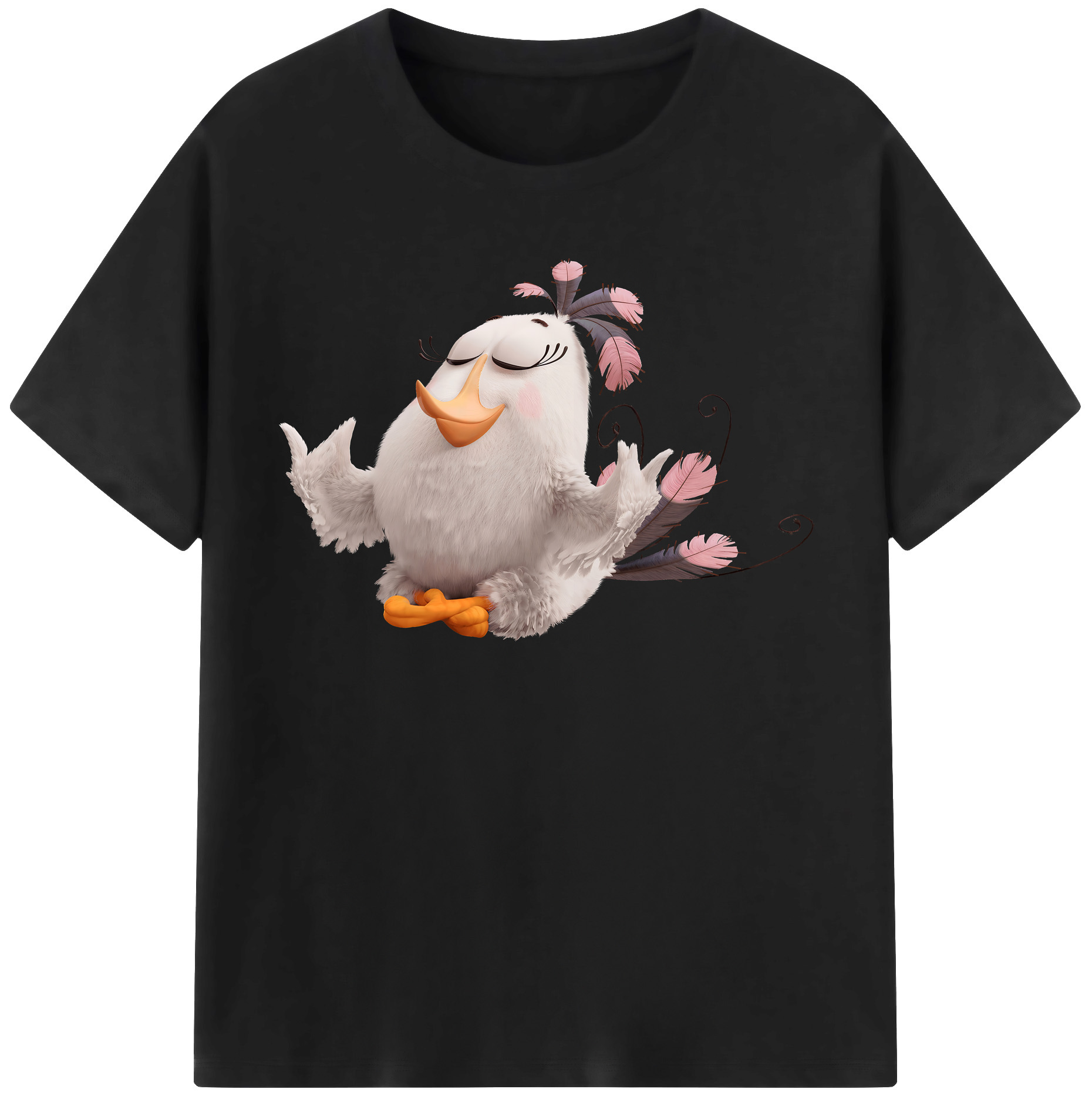 （画像用） Angry Birds アングリーバード レディースカジュアルプリントTシャツ（綿100％）