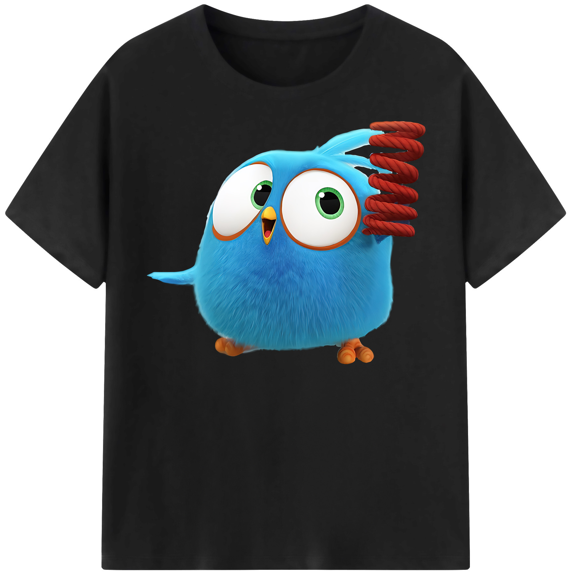 （画像用） Angry Birds アングリーバード レディースカジュアルプリントTシャツ（綿100％）