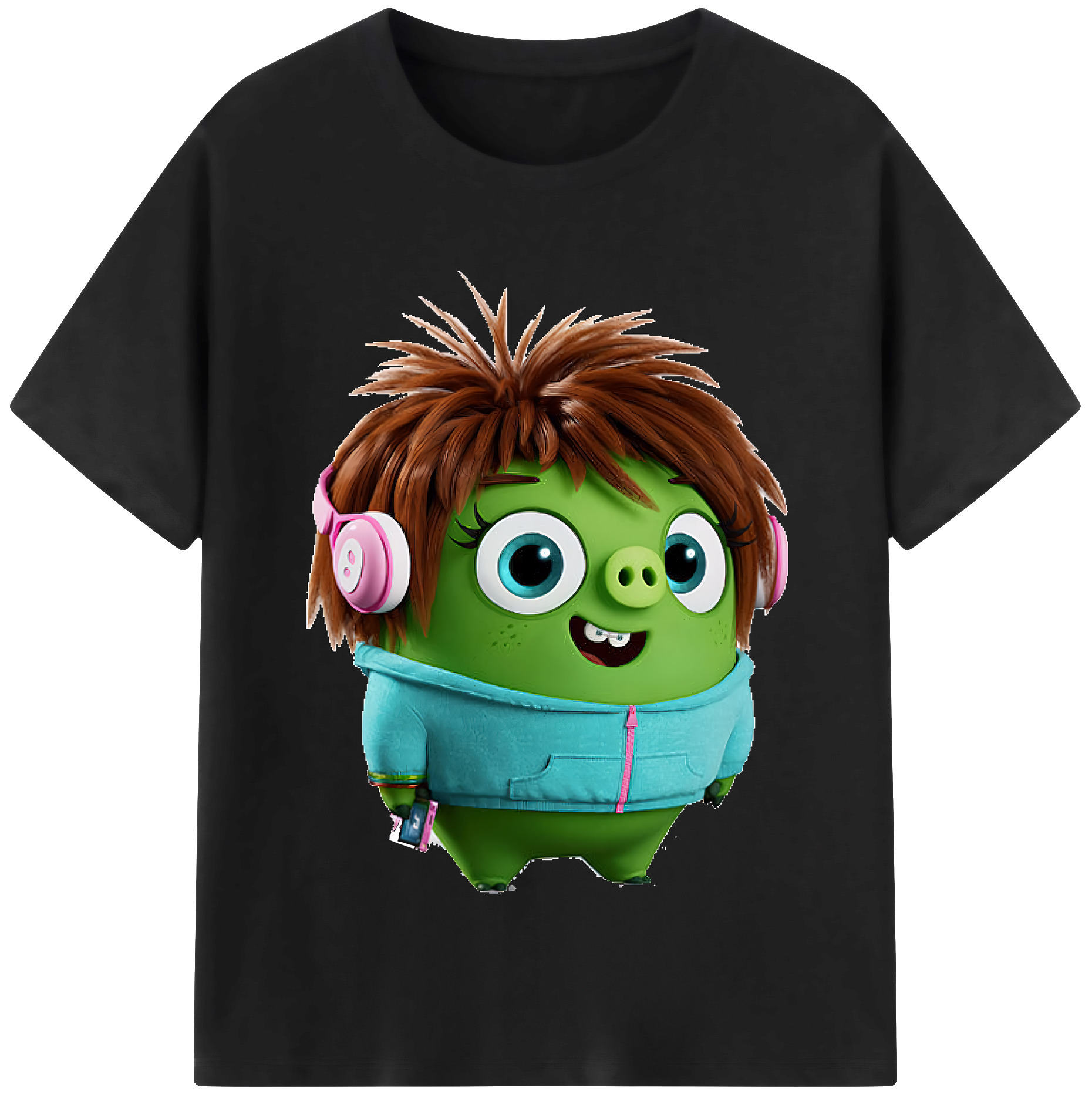 （画像用） Angry Birds アングリーバード レディースカジュアルプリントTシャツ（綿100％）
