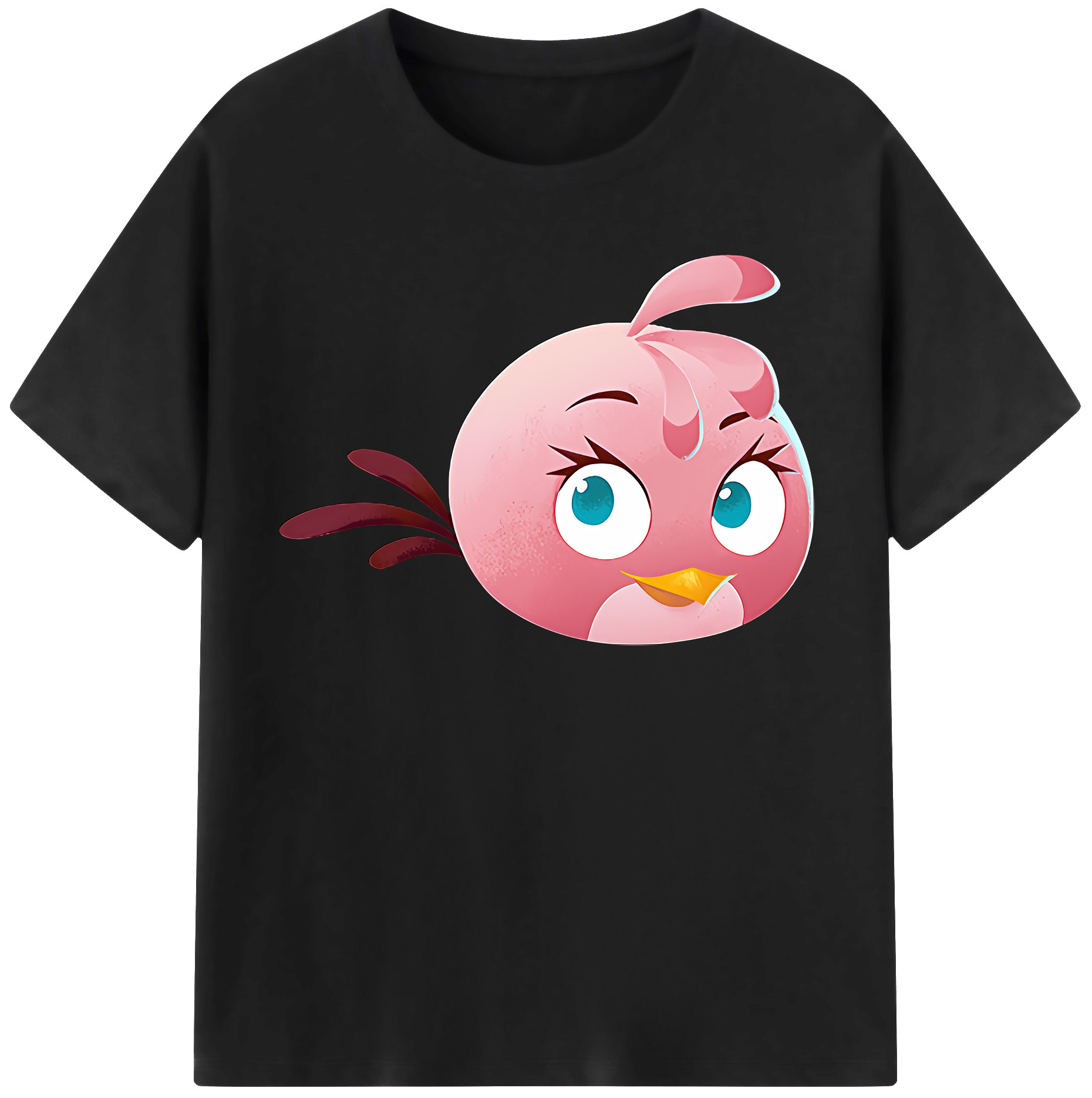 （画像用） Angry Birds アングリーバード レディースカジュアルプリントTシャツ（綿100％）