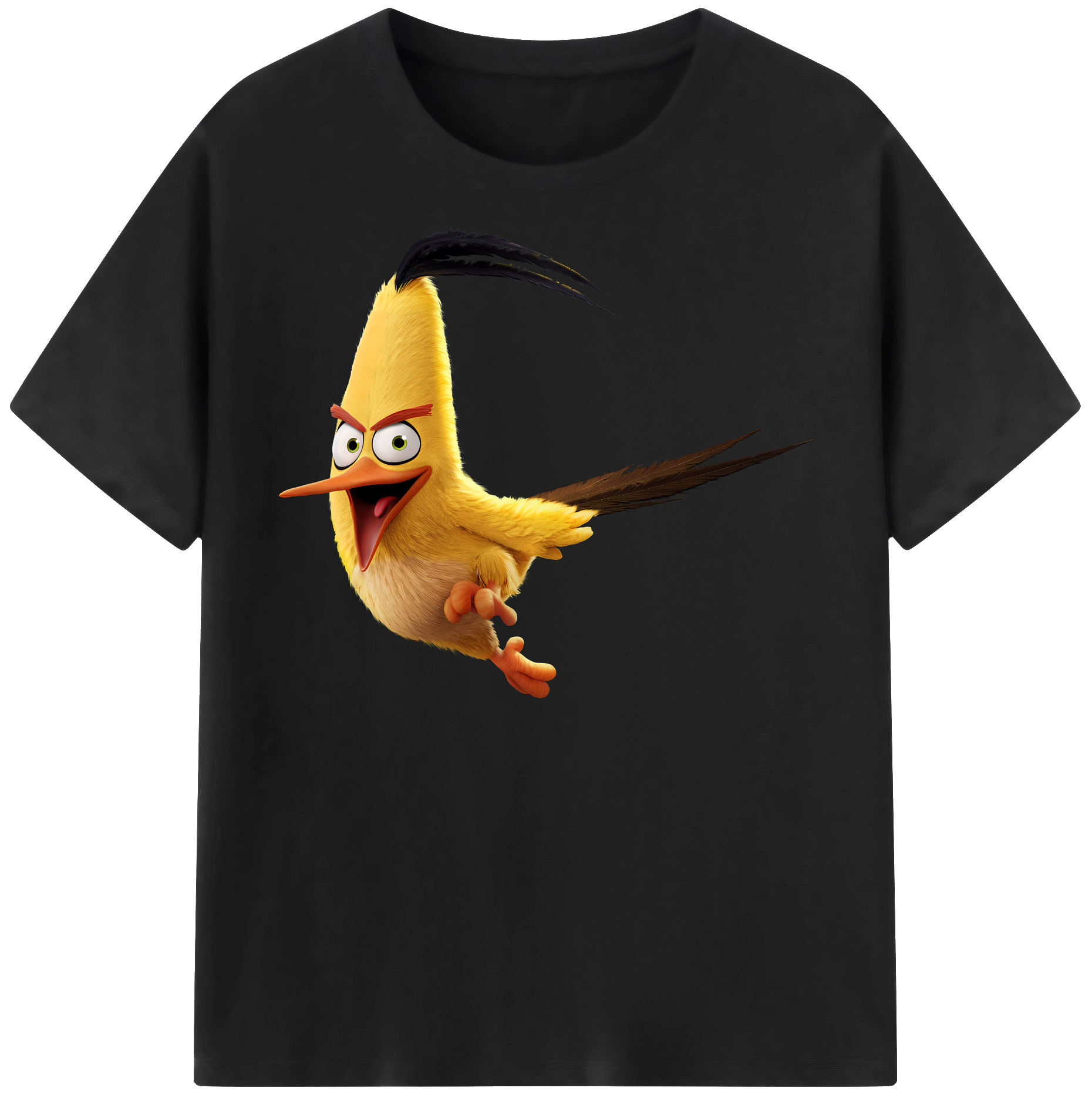（画像用） Angry Birds アングリーバード レディースカジュアルプリントTシャツ（綿100％）