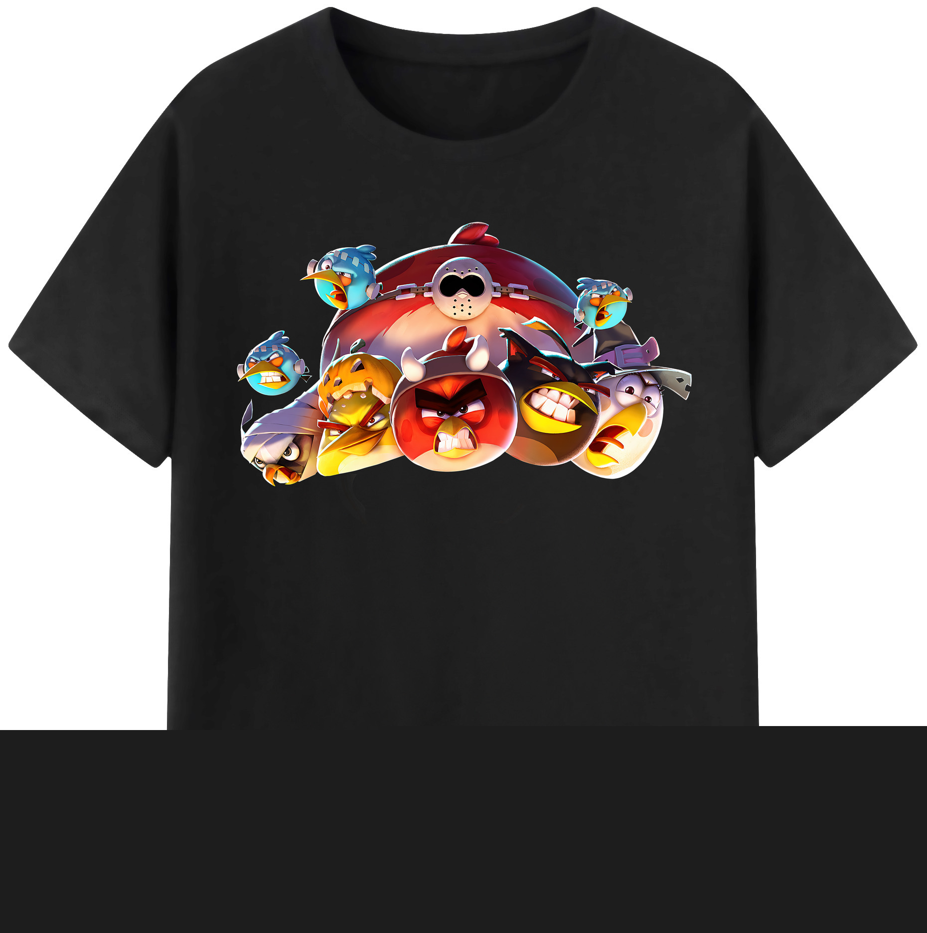 （画像用） Angry Birds アングリーバード レディースカジュアルプリントTシャツ（綿100％）