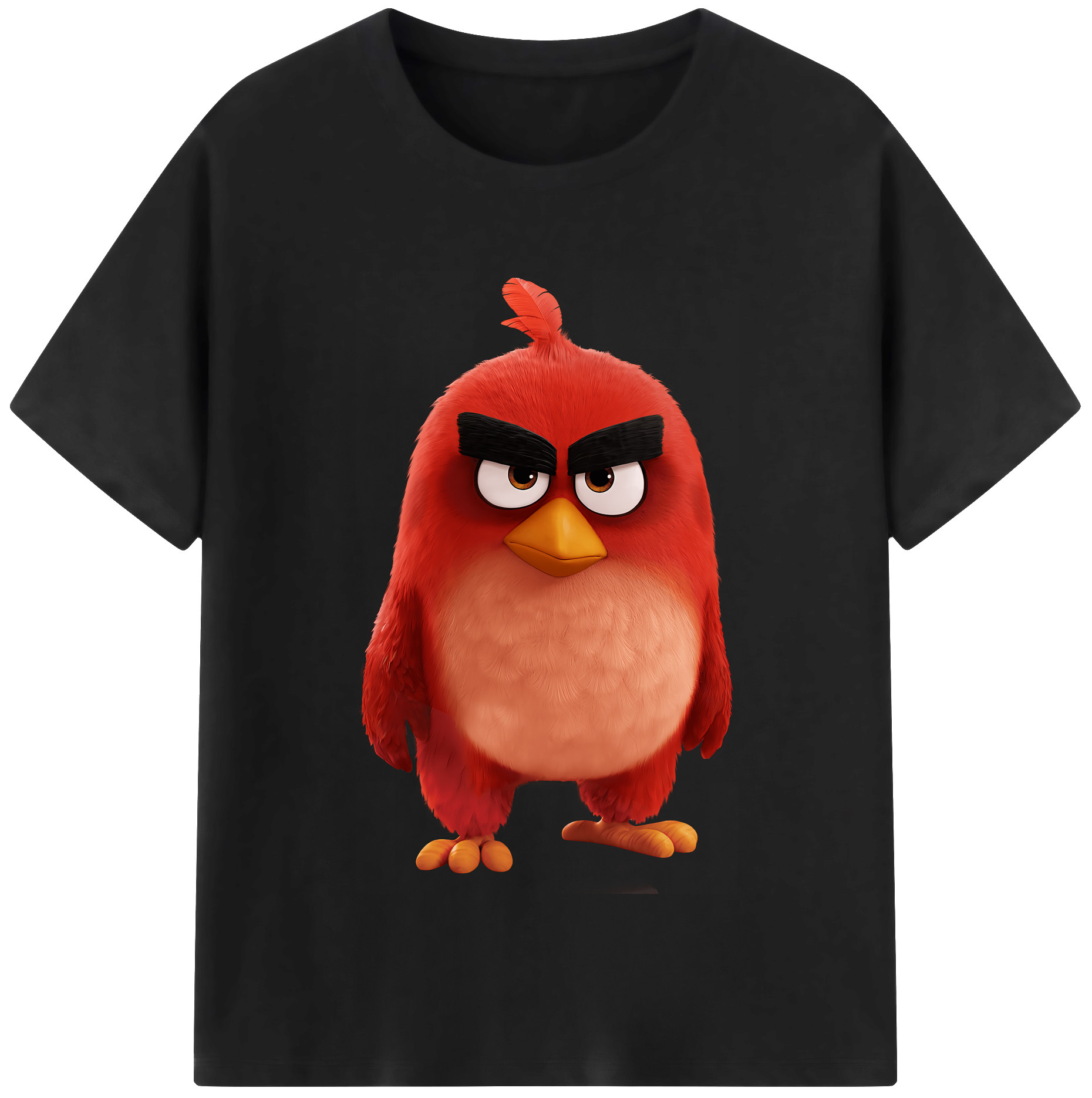 （画像用） Angry Birds アングリーバード レディースカジュアルプリントTシャツ（綿100％）