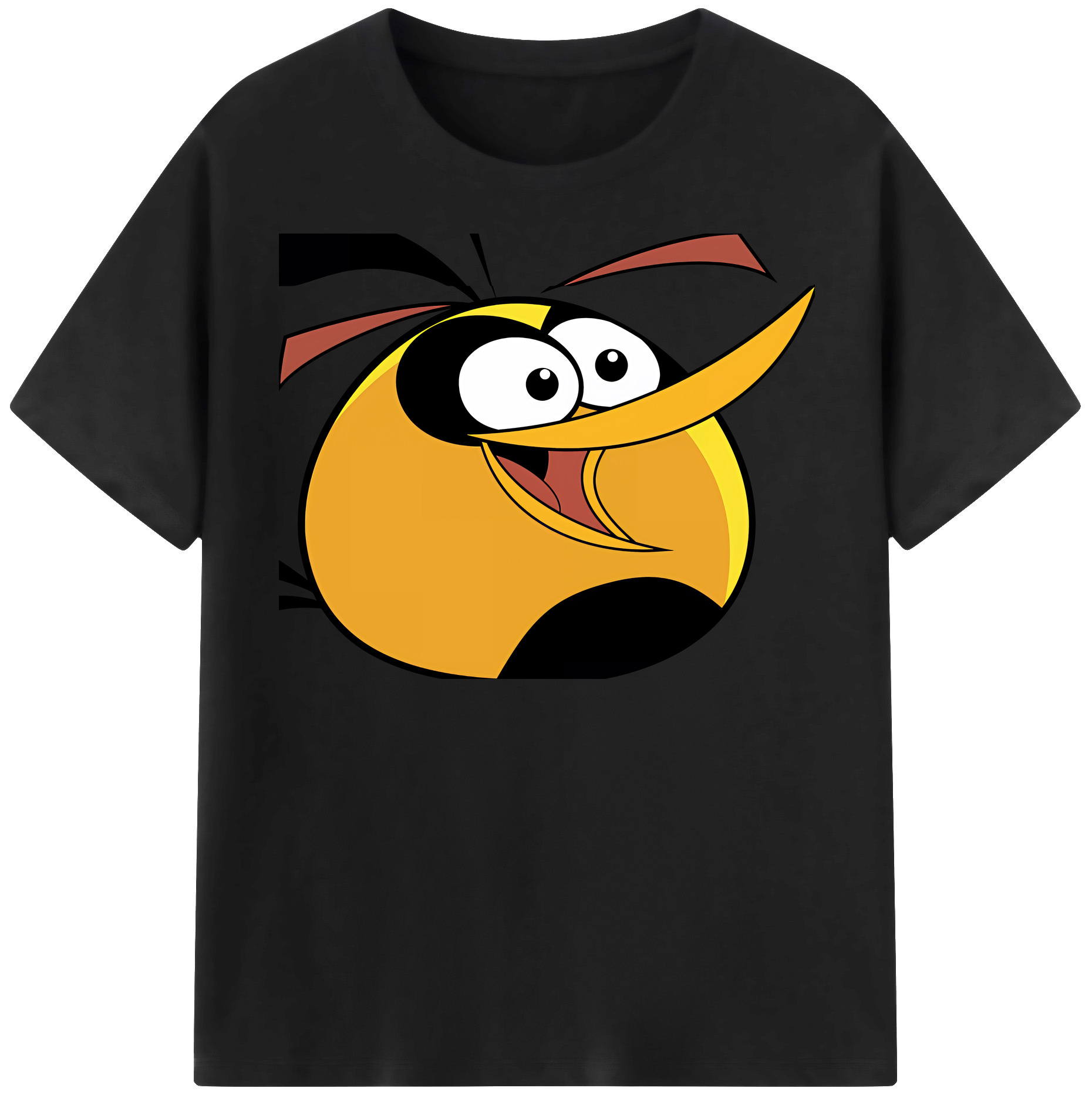 （画像用） Angry Birds アングリーバード レディースカジュアルプリントTシャツ（綿100％）