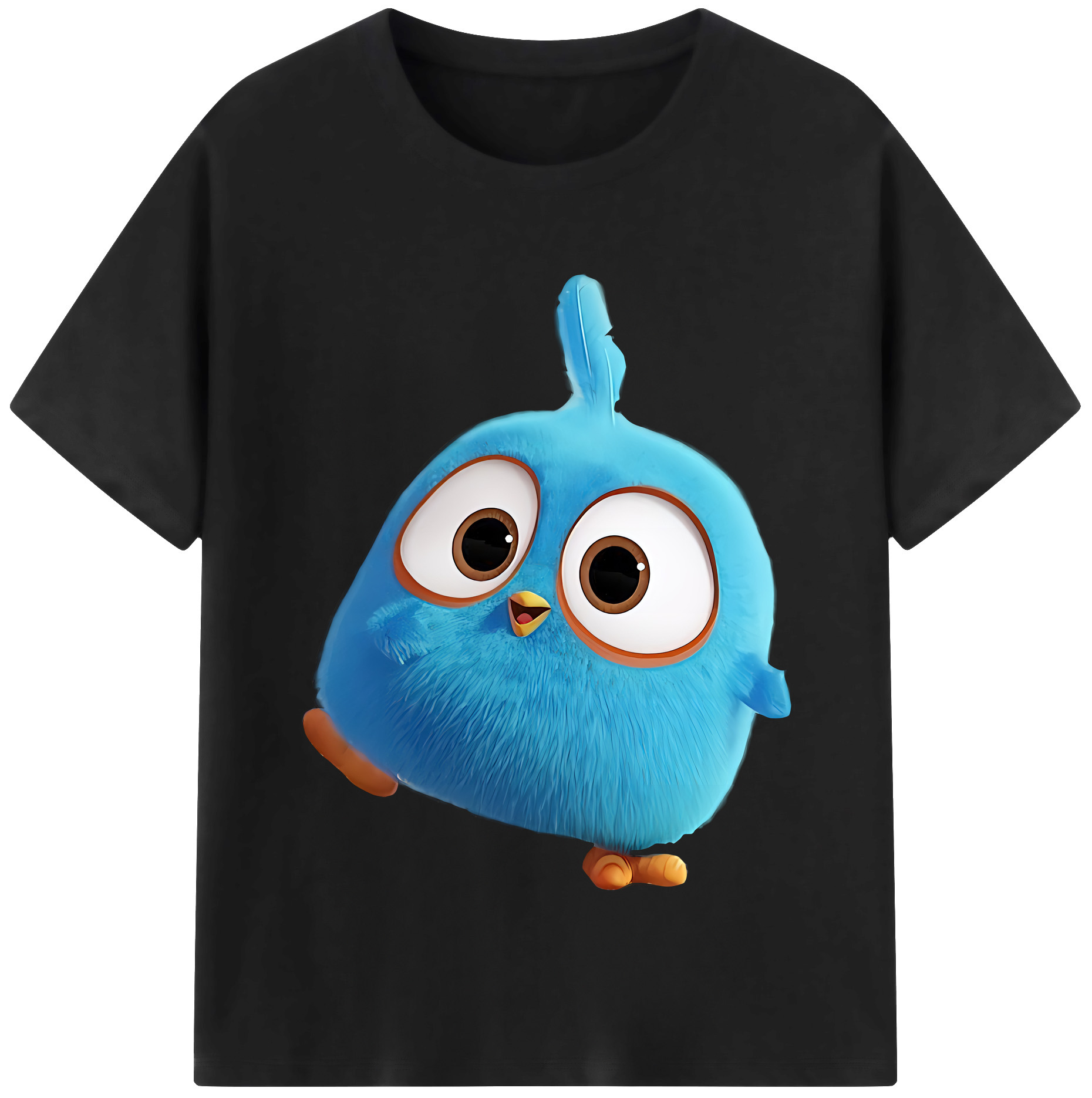 （画像用） Angry Birds アングリーバード レディースカジュアルプリントTシャツ（綿100％）