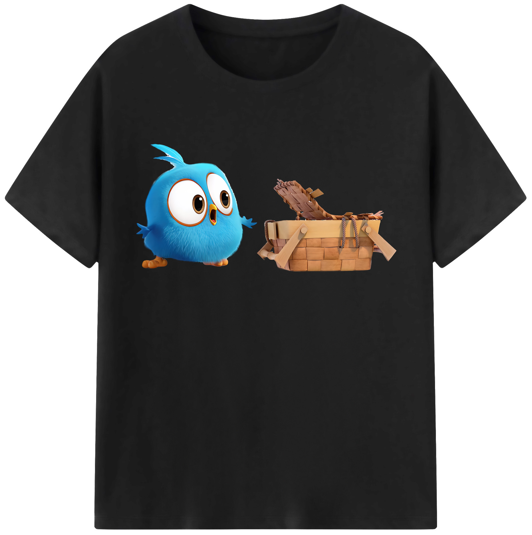 （画像用） Angry Birds アングリーバード レディースカジュアルプリントTシャツ（綿100％）