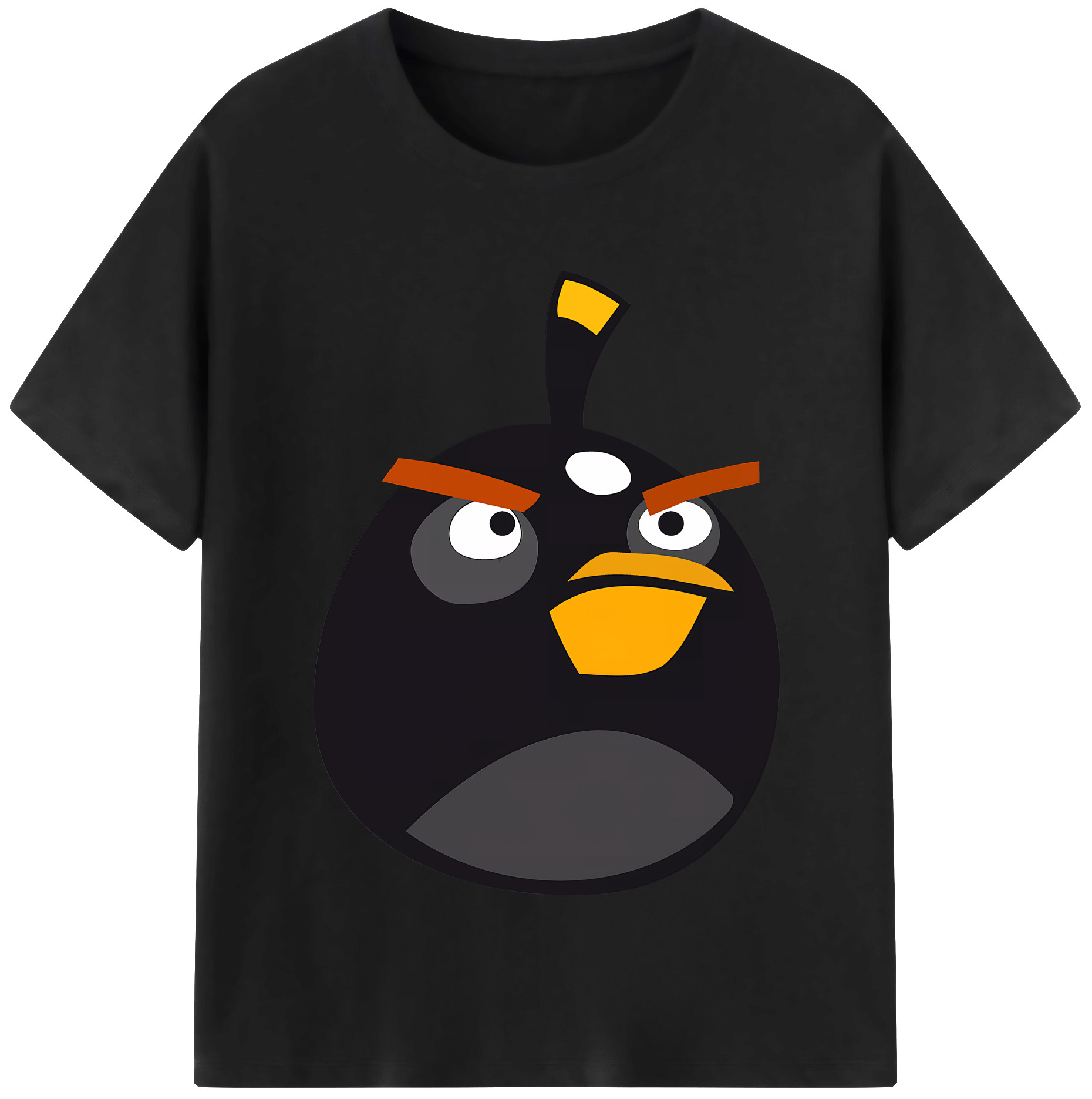 （画像用） Angry Birds アングリーバード レディースカジュアルプリントTシャツ（綿100％）