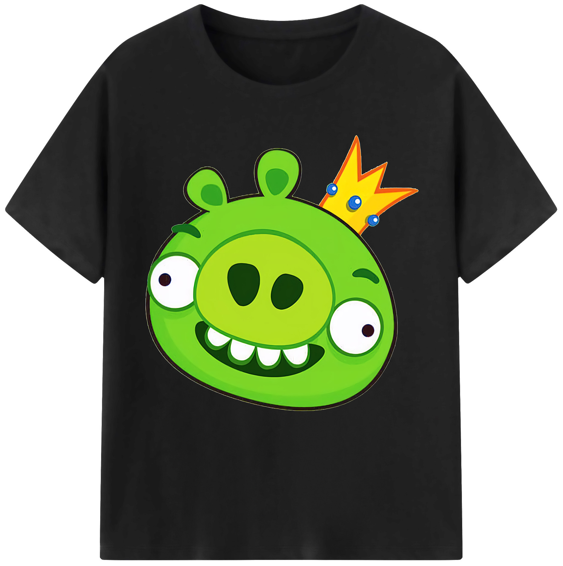 （画像用） Angry Birds アングリーバード レディースカジュアルプリントTシャツ（綿100％）