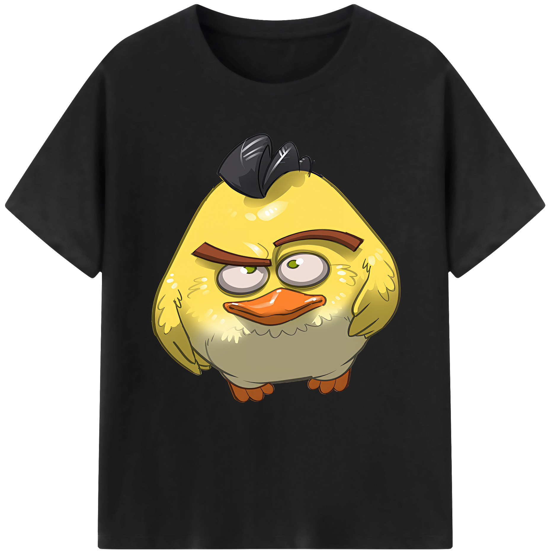（画像用） Angry Birds アングリーバード レディースカジュアルプリントTシャツ（綿100％）