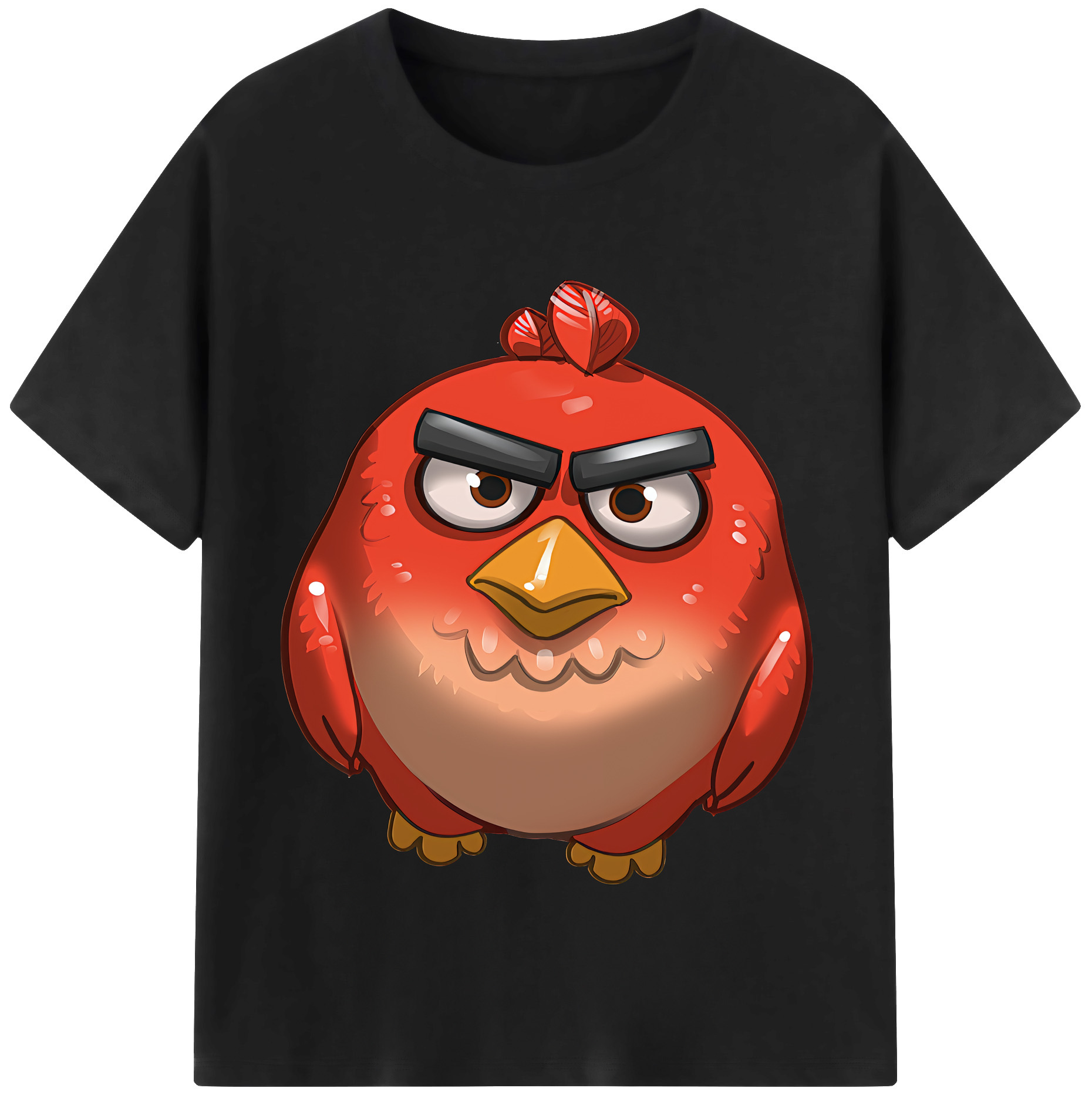 （画像用） Angry Birds アングリーバード レディースカジュアルプリントTシャツ（綿100％）