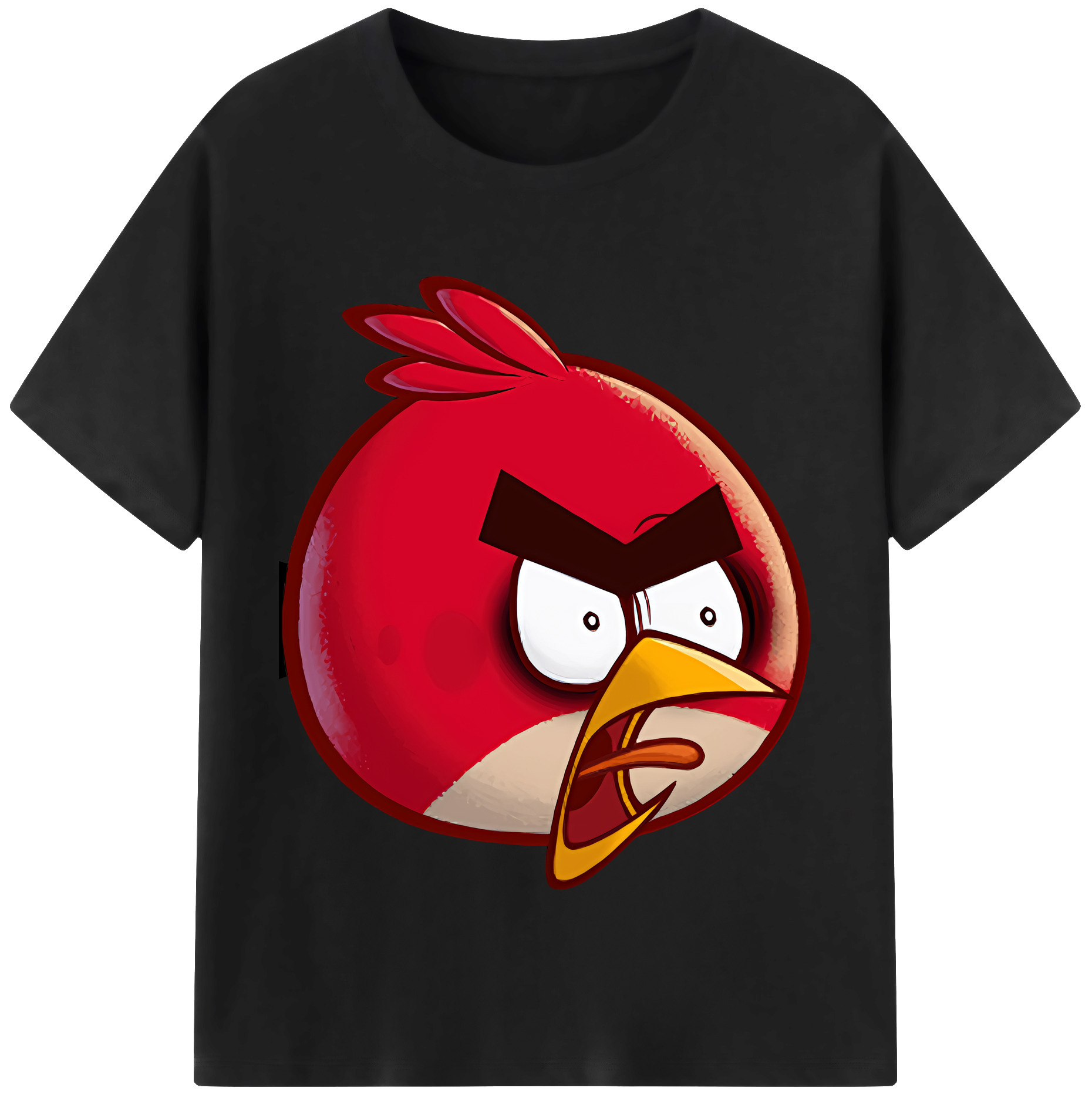 （画像用） Angry Birds アングリーバード レディースカジュアルプリントTシャツ（綿100％）
