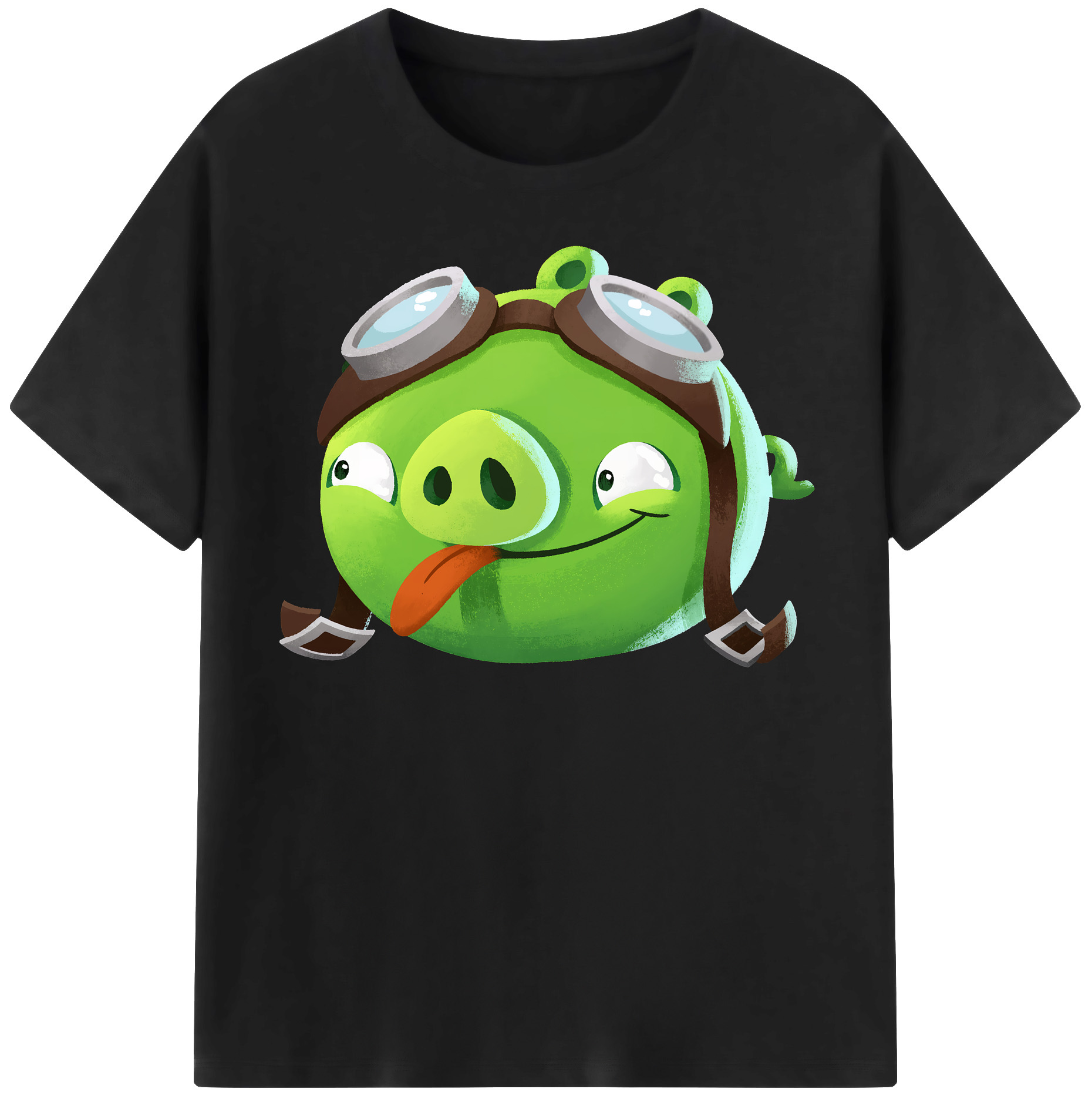 （画像用） Angry Birds アングリーバード レディースカジュアルプリントTシャツ（綿100％）