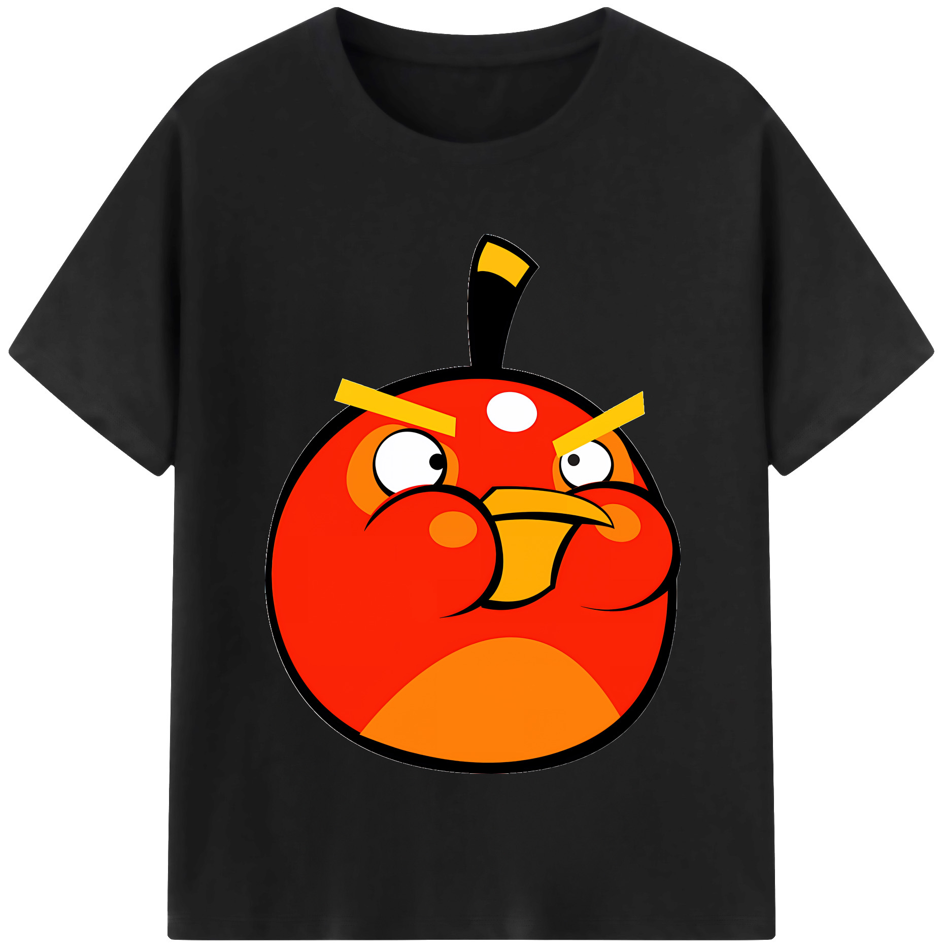 （画像用） Angry Birds アングリーバード レディースカジュアルプリントTシャツ（綿100％）