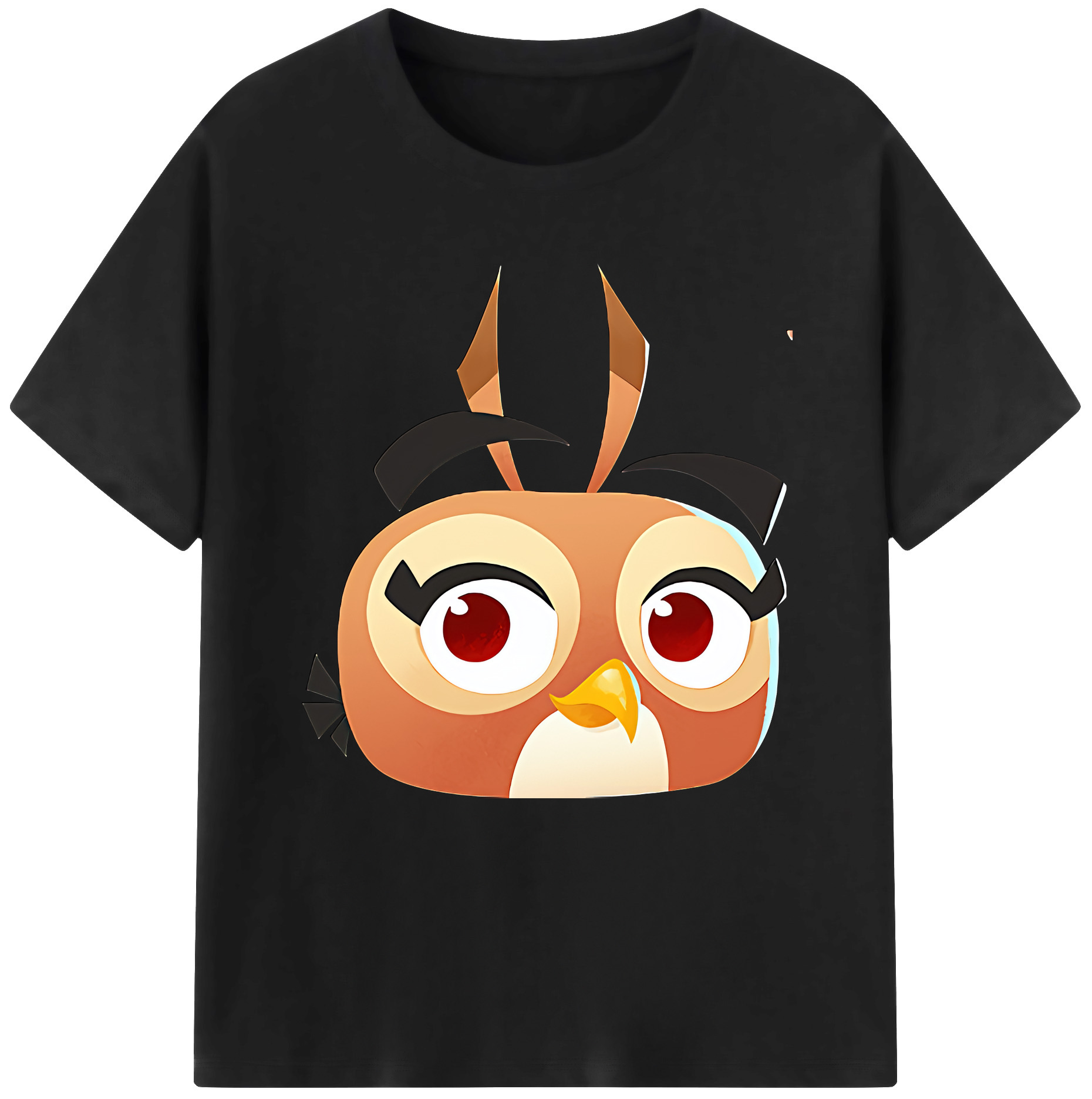 （画像用） Angry Birds アングリーバード レディースカジュアルプリントTシャツ（綿100％）