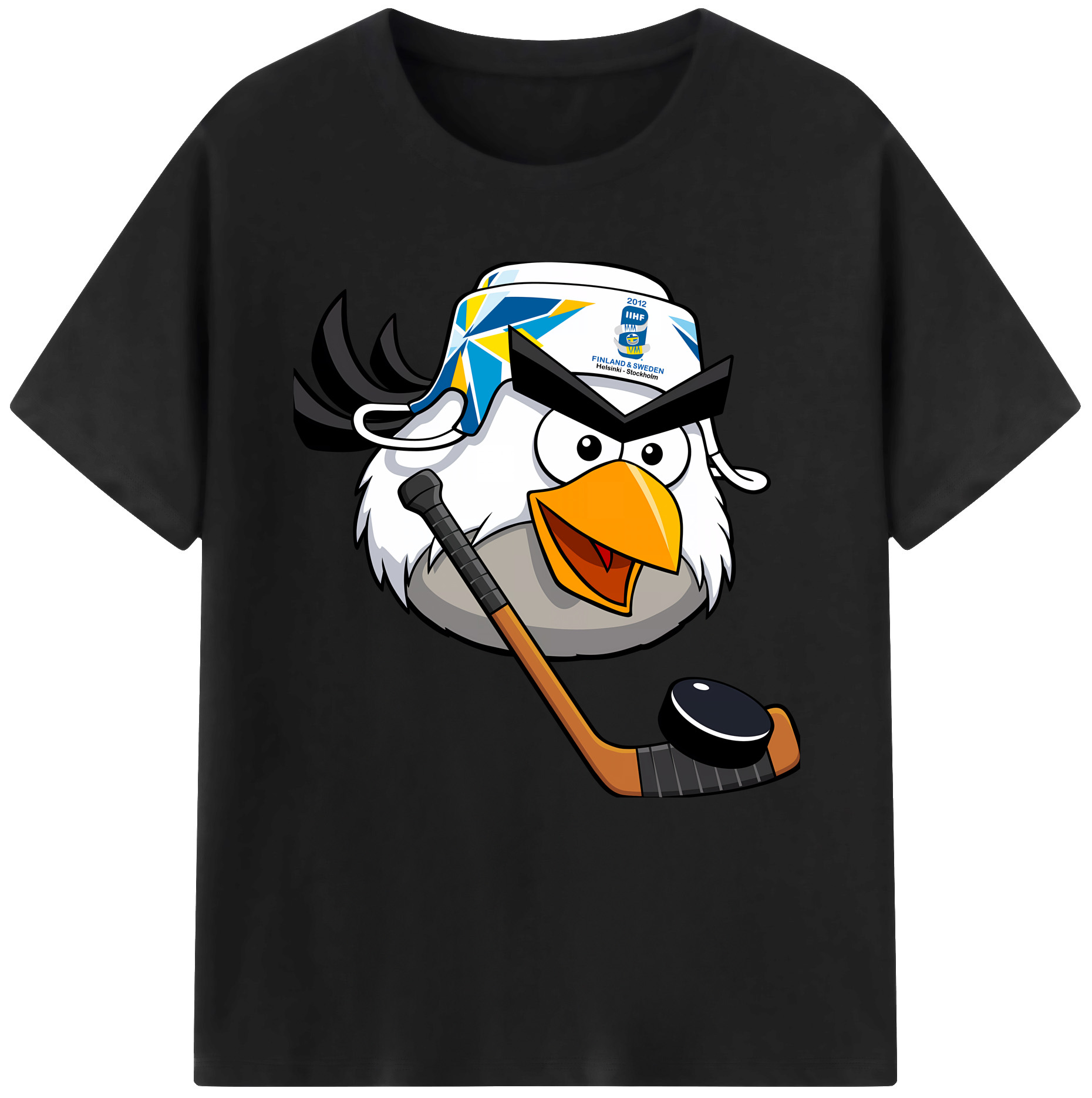 （画像用） Angry Birds アングリーバード レディースカジュアルプリントTシャツ（綿100％）