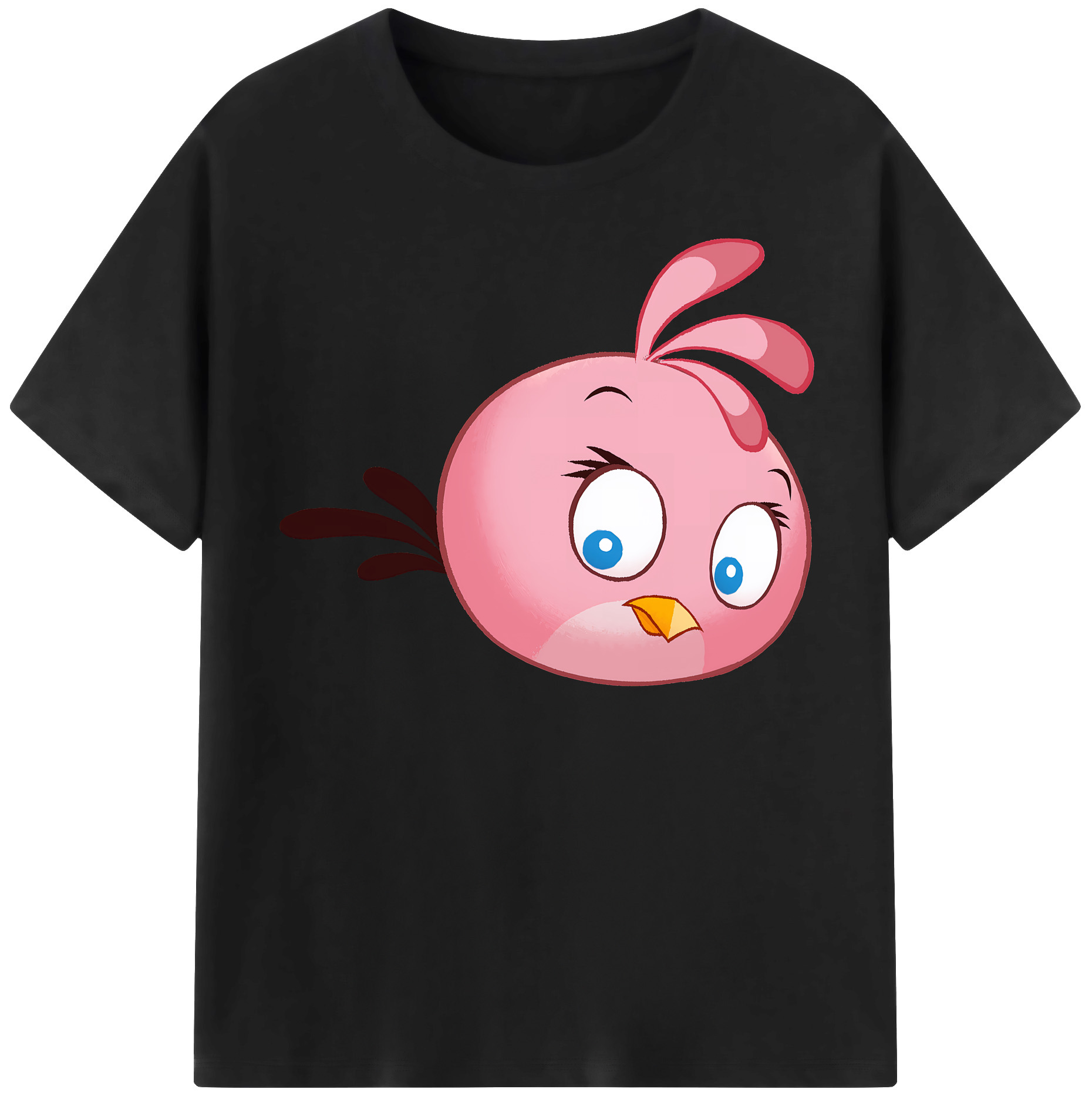 （画像用） Angry Birds アングリーバード レディースカジュアルプリントTシャツ（綿100％）