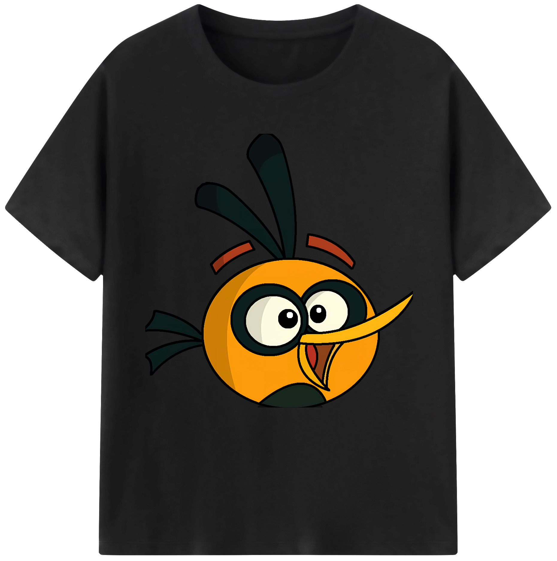 （画像用） Angry Birds アングリーバード レディースカジュアルプリントTシャツ（綿100％）