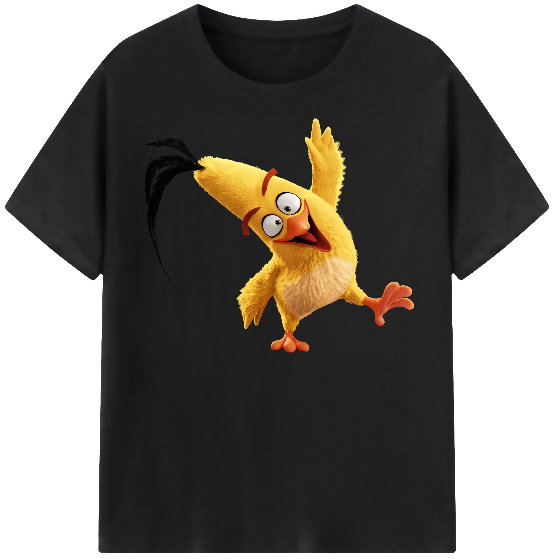 （画像用） Angry Birds アングリーバード レディースカジュアルプリントTシャツ（綿100％）